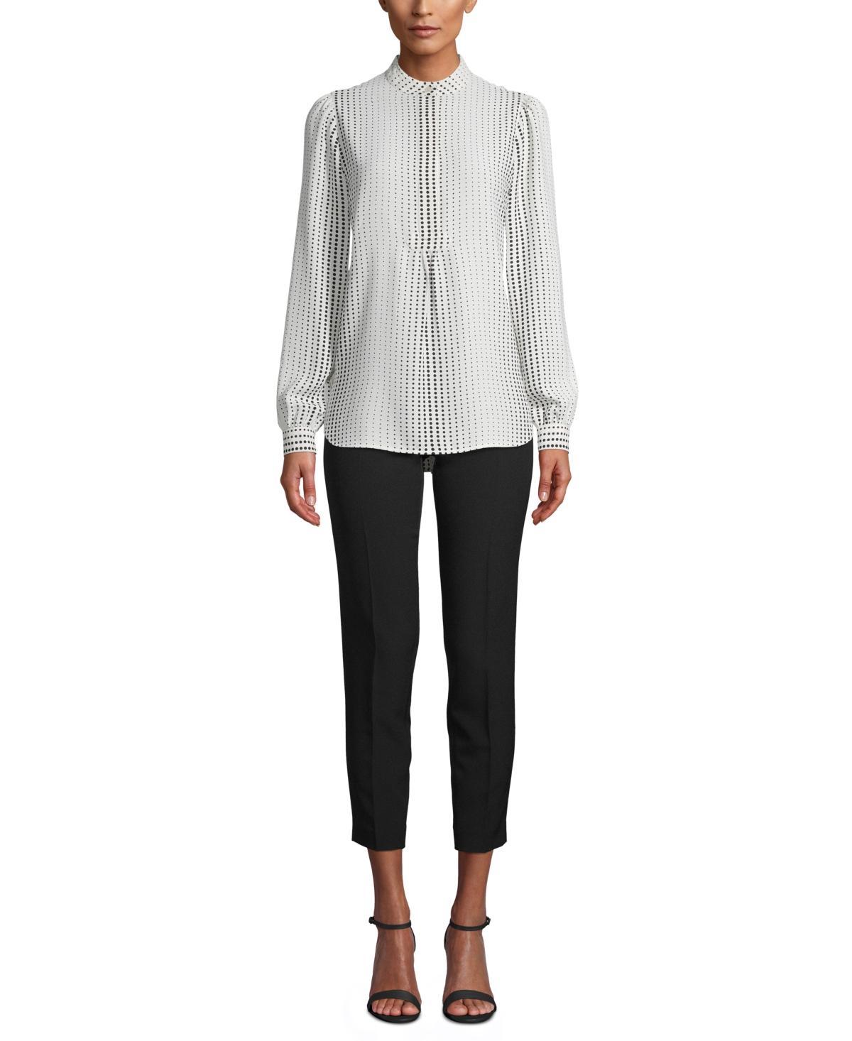 Anne Klein Dot-Print Tunic - Anne White Product Image