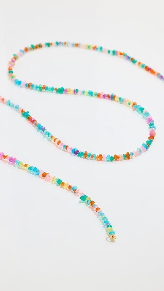 JIA JIA 14k Mini Rainbow Pebble Opal Long Necklace | Shopbop Product Image