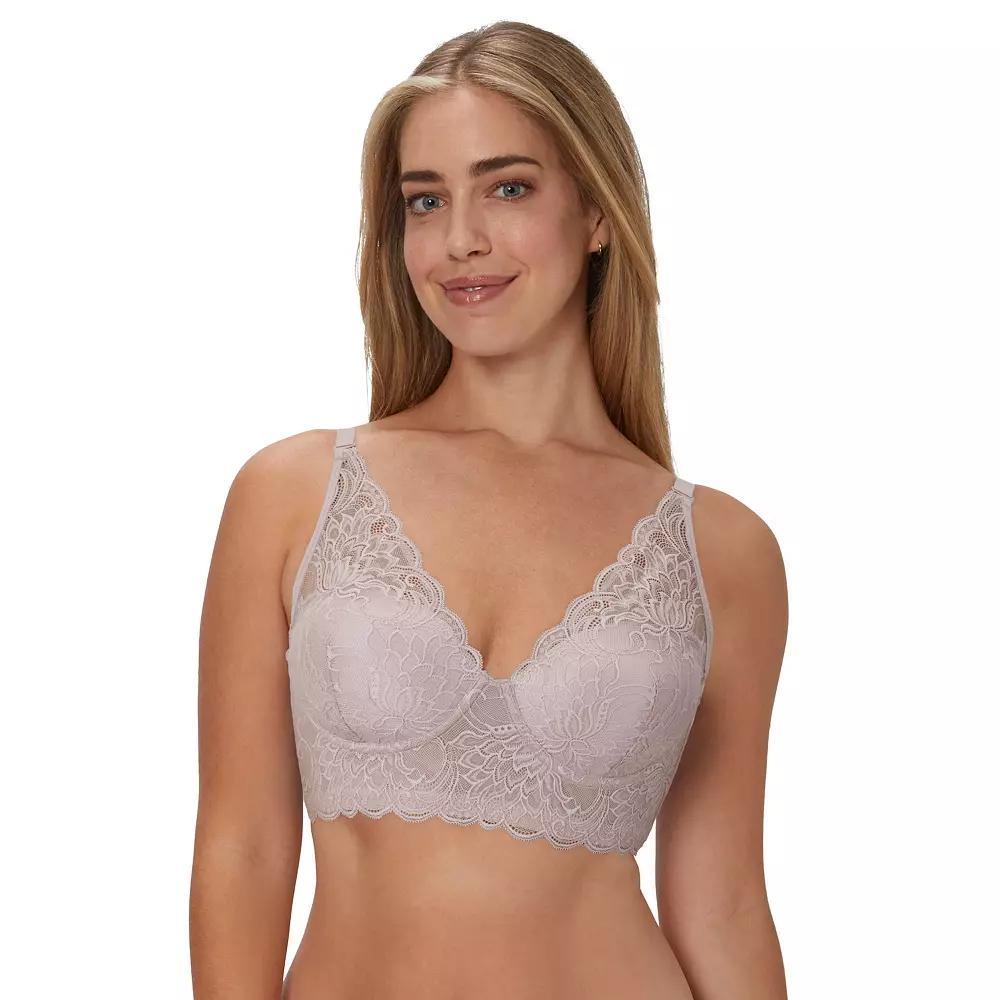 Maidenform® Lightly Lined Convertible Lace Bralette DM1188, Women's, Size: 34 B, Evening Blush Bloom Product Image