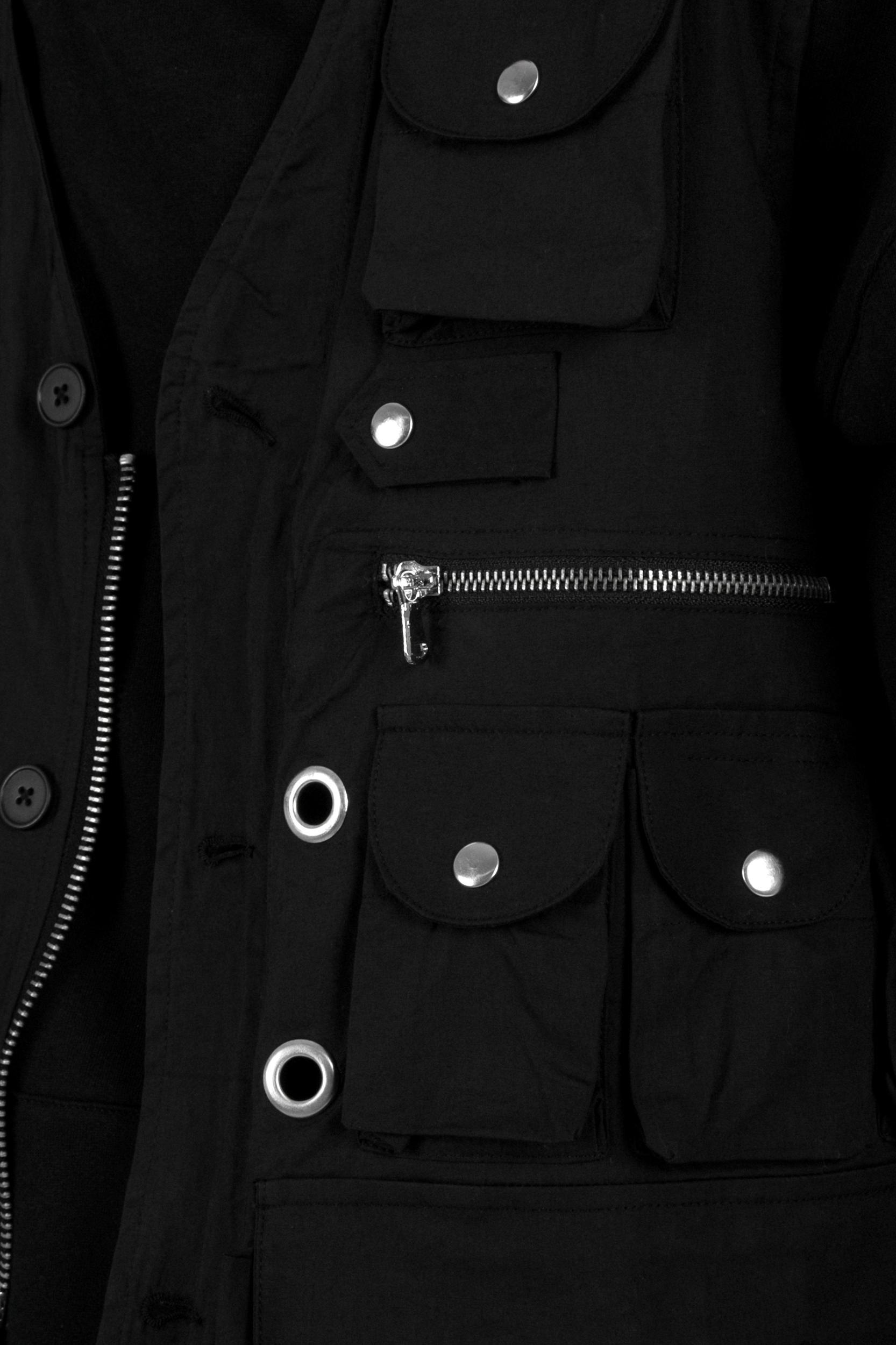 Vintage Cargo Vest - Black Product Image