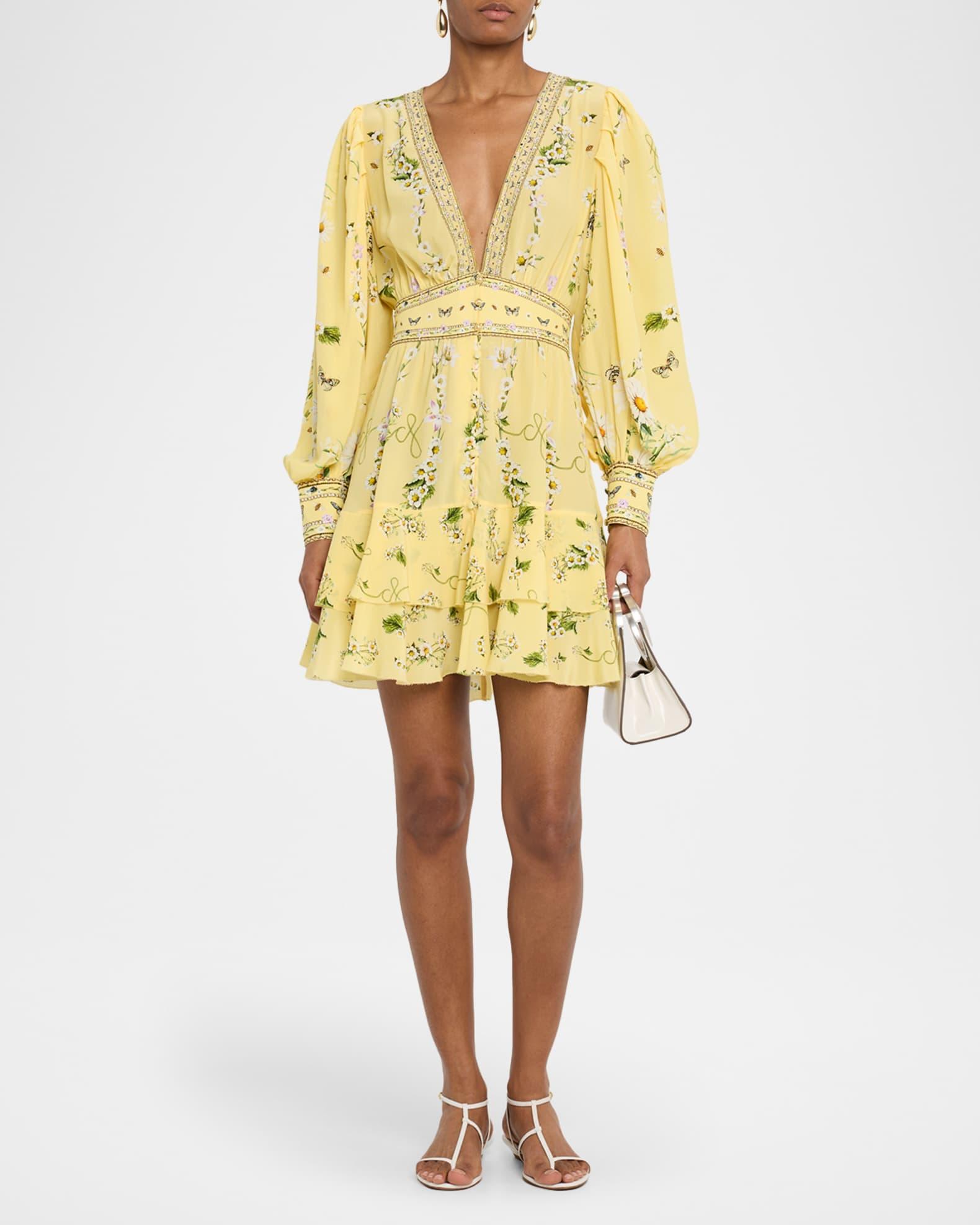 Daisy Chains Button-Front Frill Dress Product Image