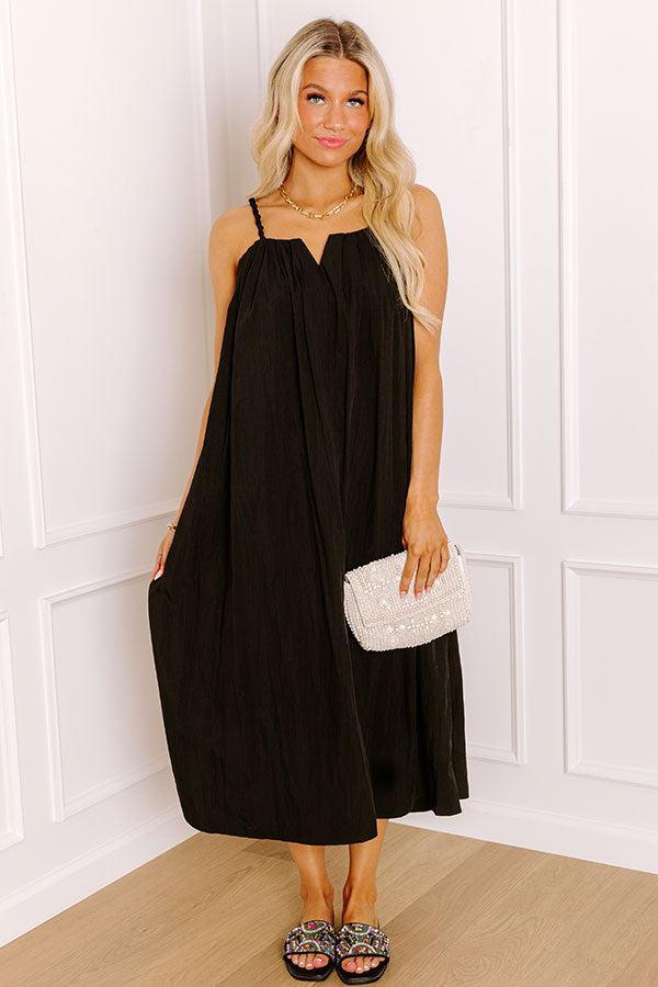 Villa Views Midi Dress in Black Product Image