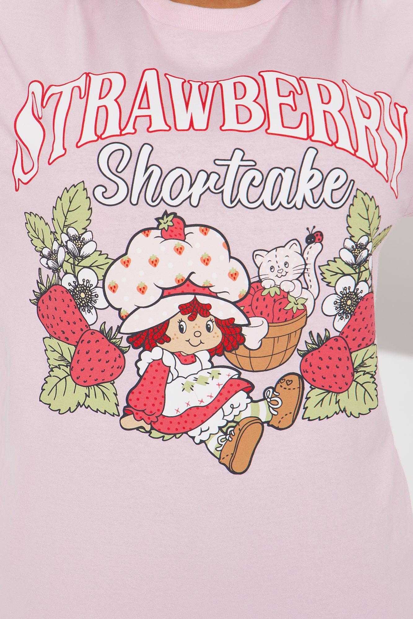 Strawberry Shortcake Demure Tee - Pink Product Image