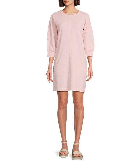 Westbound 3/4 Sleeve Crew Neck Dress Product Image