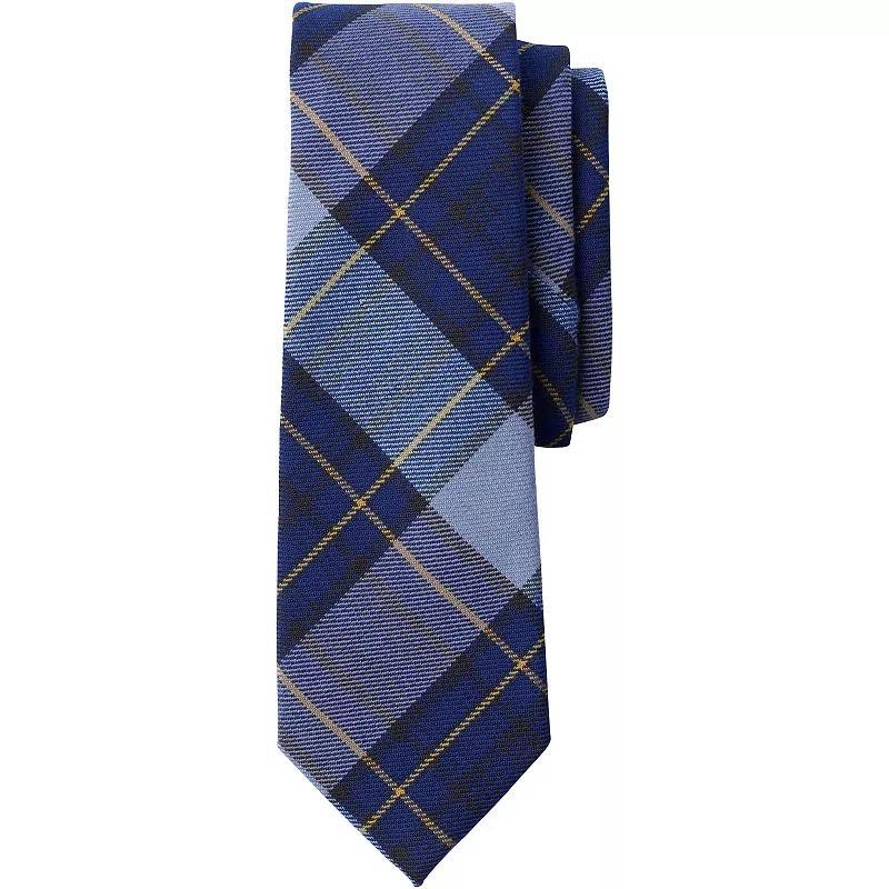 Men's Lands' End Plaid To Be Tied Tie, Clear Blue Plaid Product Image