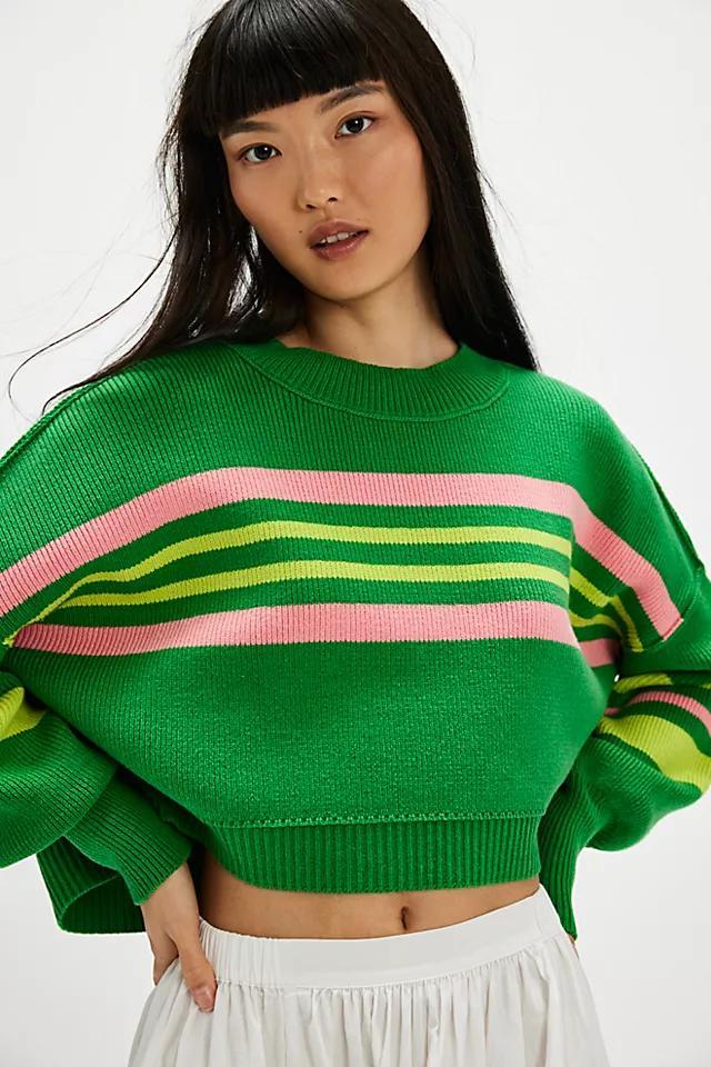 Easy Street Stripe Crop Pullover Product Image