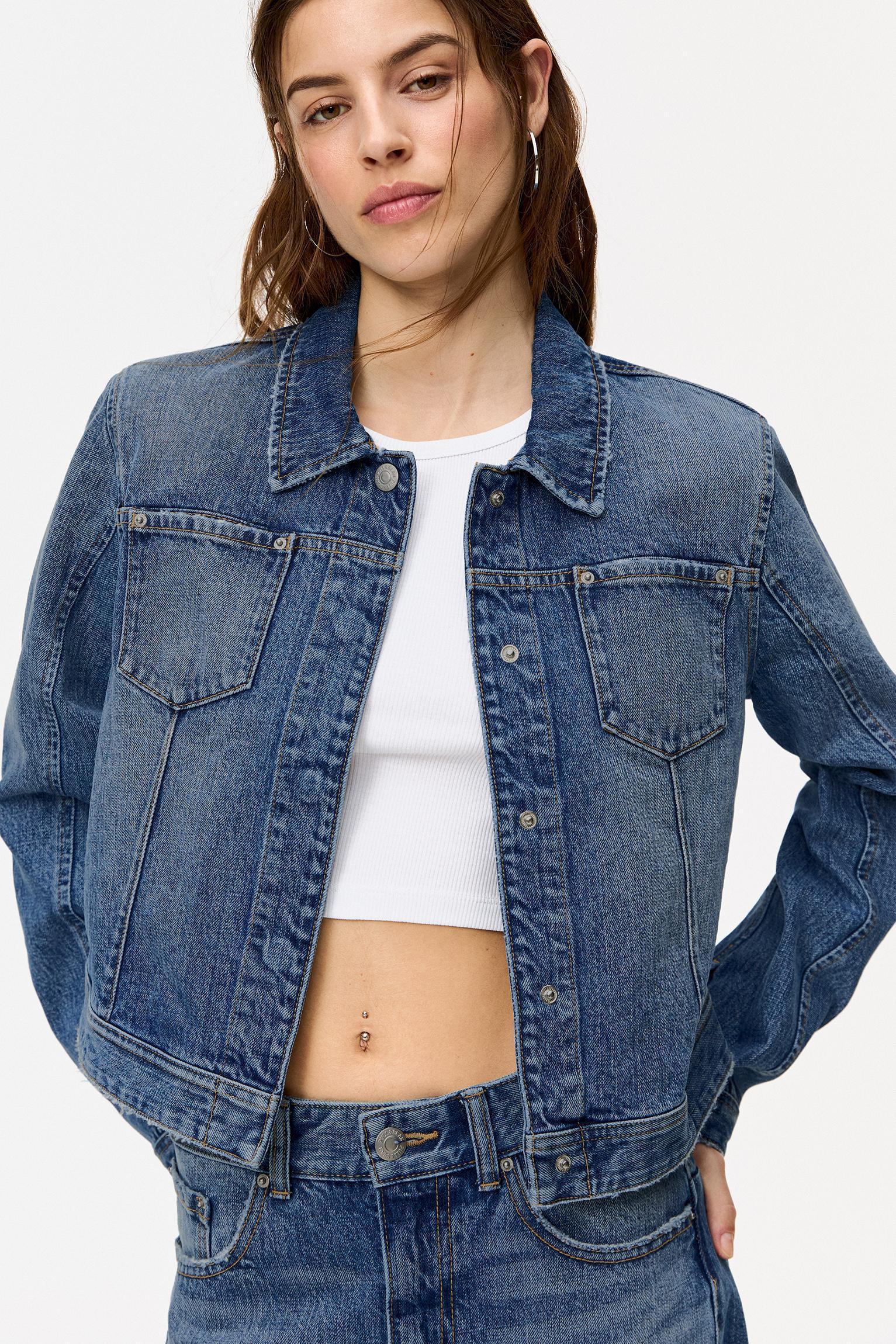 Fitted denim jacket Product Image