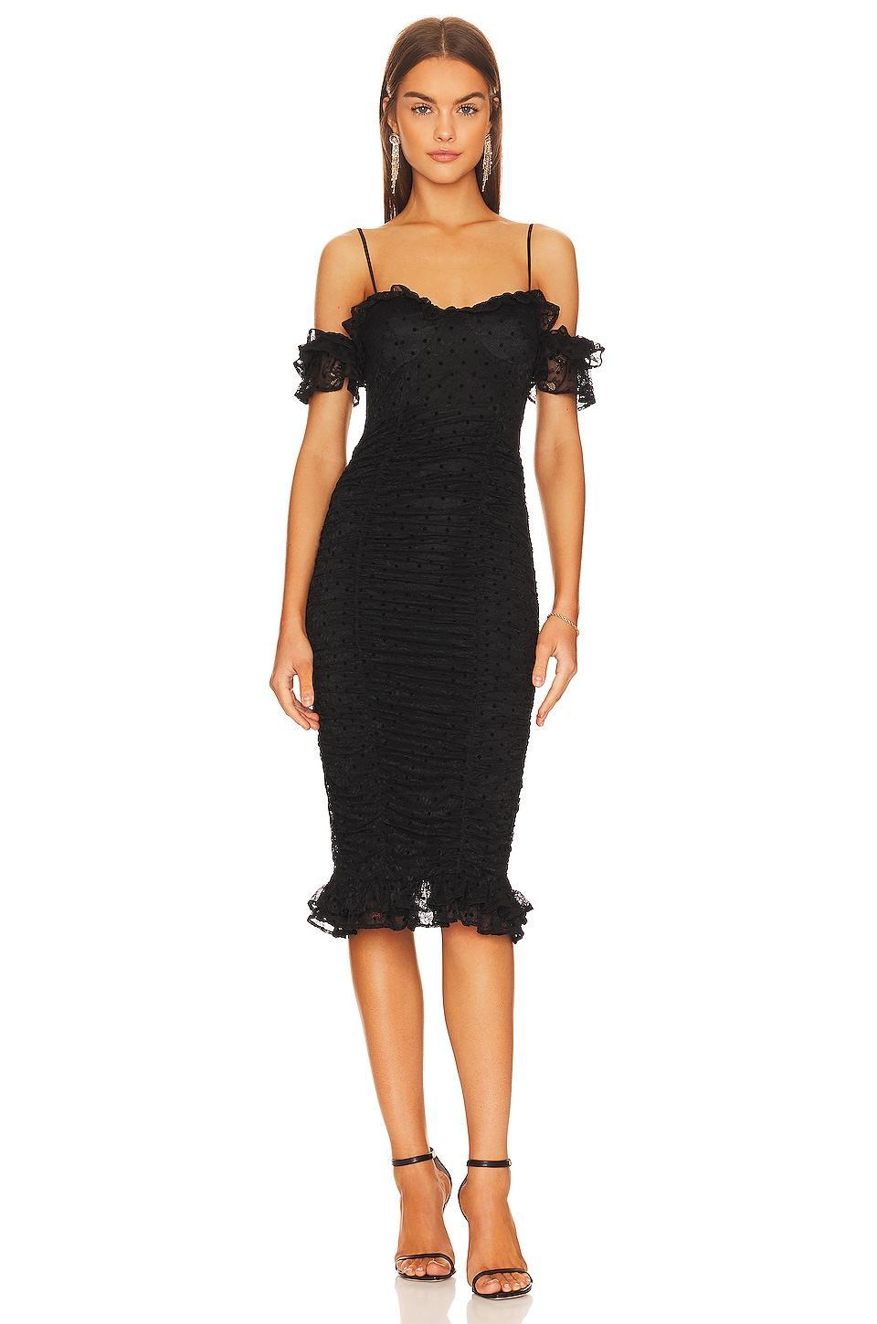 Clare Lace Midi Dress MAJORELLE Product Image