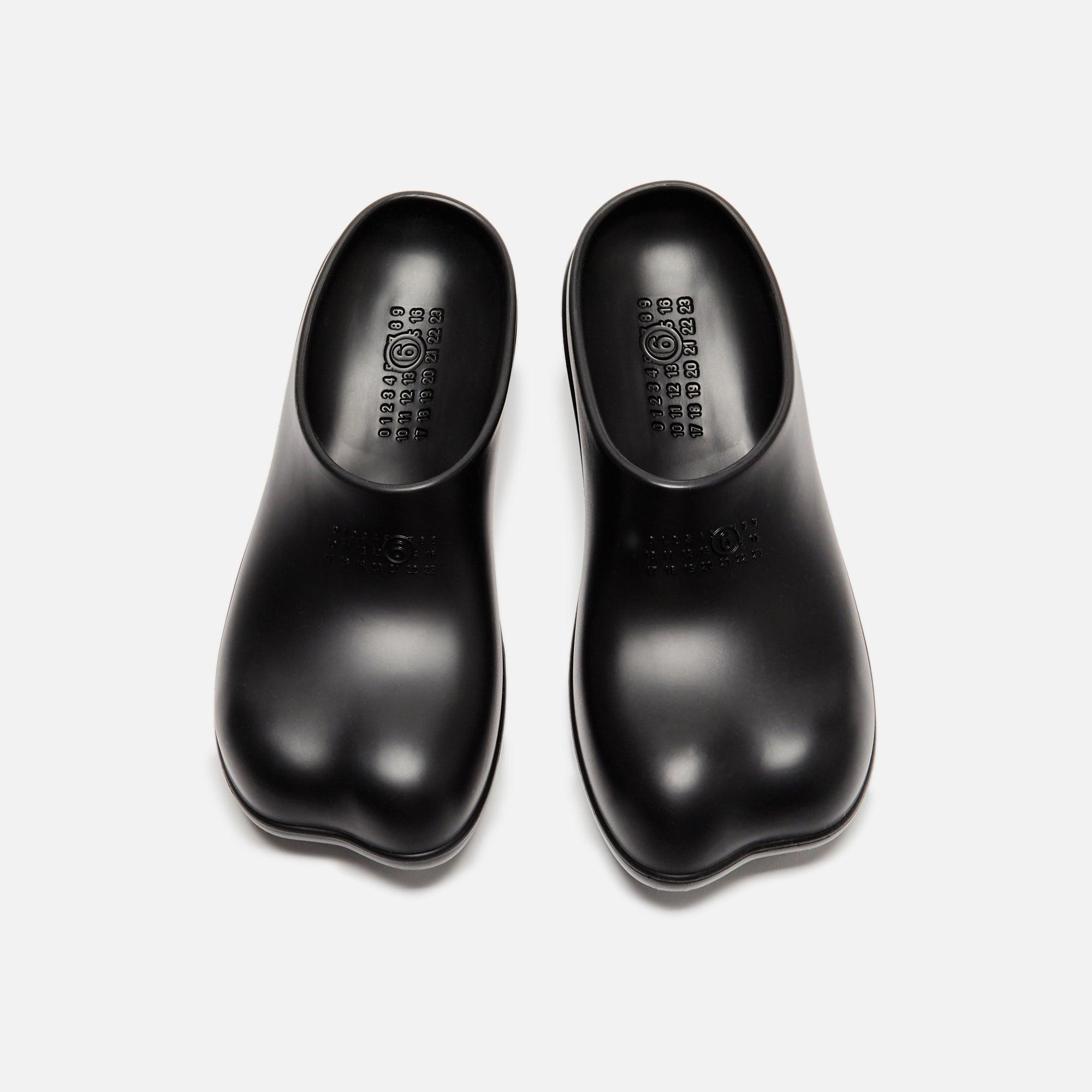 MM6 Maison Margiela Anatomic Clog Slipper - Black Male Product Image
