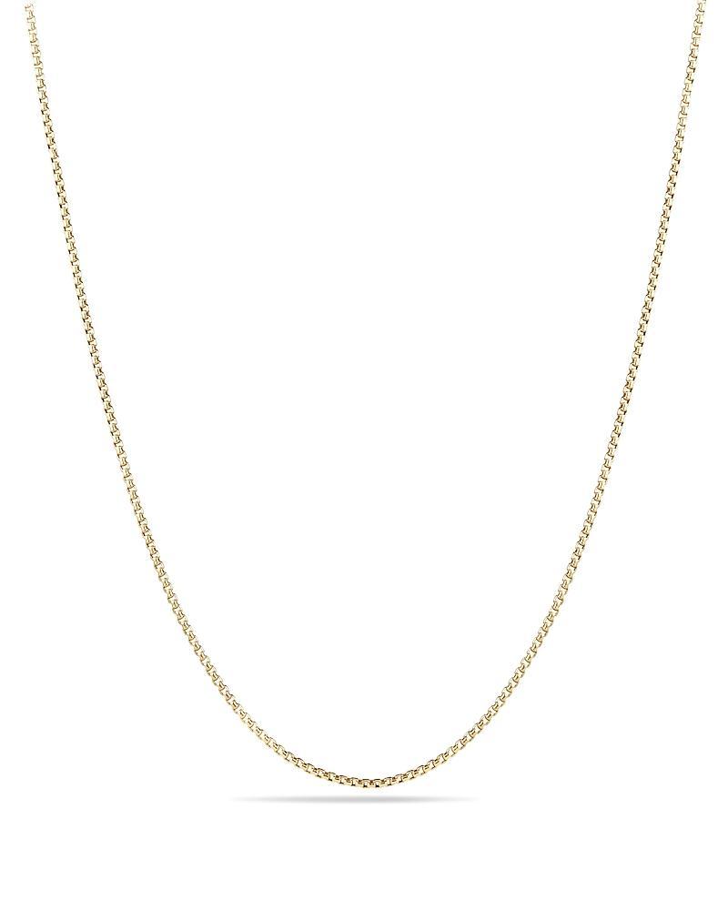 Womens Box Chain Slider Necklace in 18K Yellow Gold, 1.7mm Size 0 Product Image