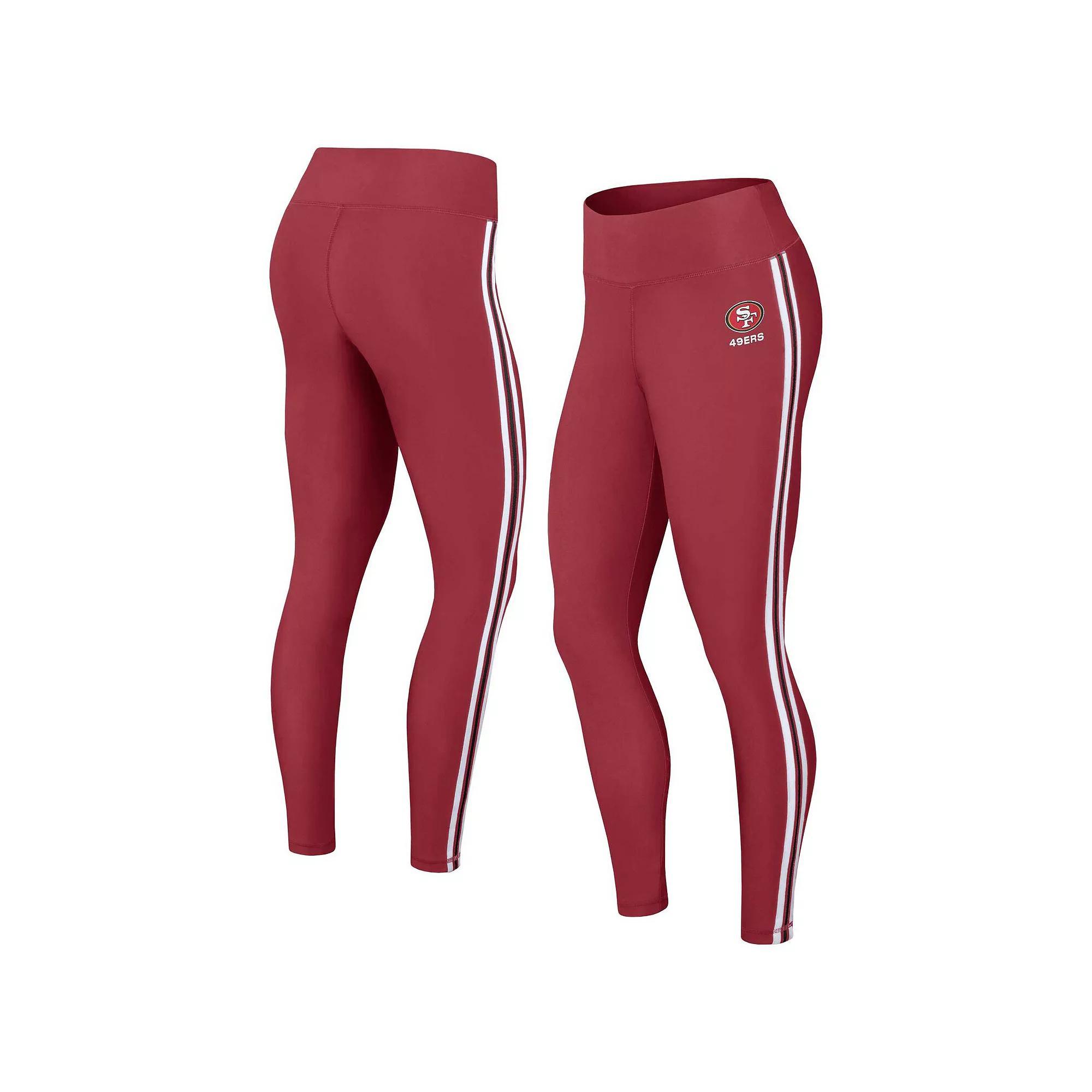 Women's WEAR by Erin Andrews Red Atlanta Falcons Color Block Leggings, Size: 2XL Product Image