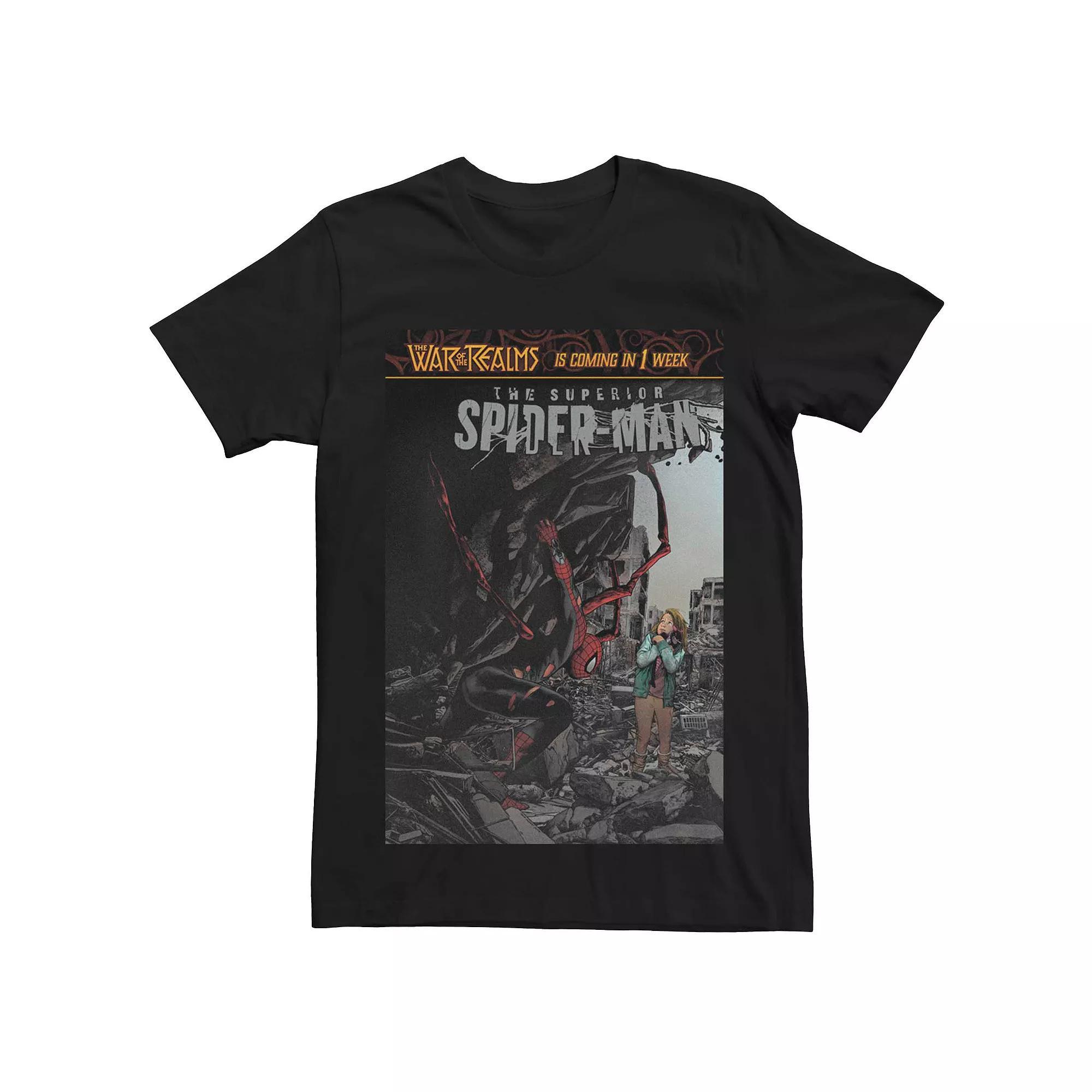 Mens Marvels Superior Spider-Man #4 Comic Cover Tee Product Image