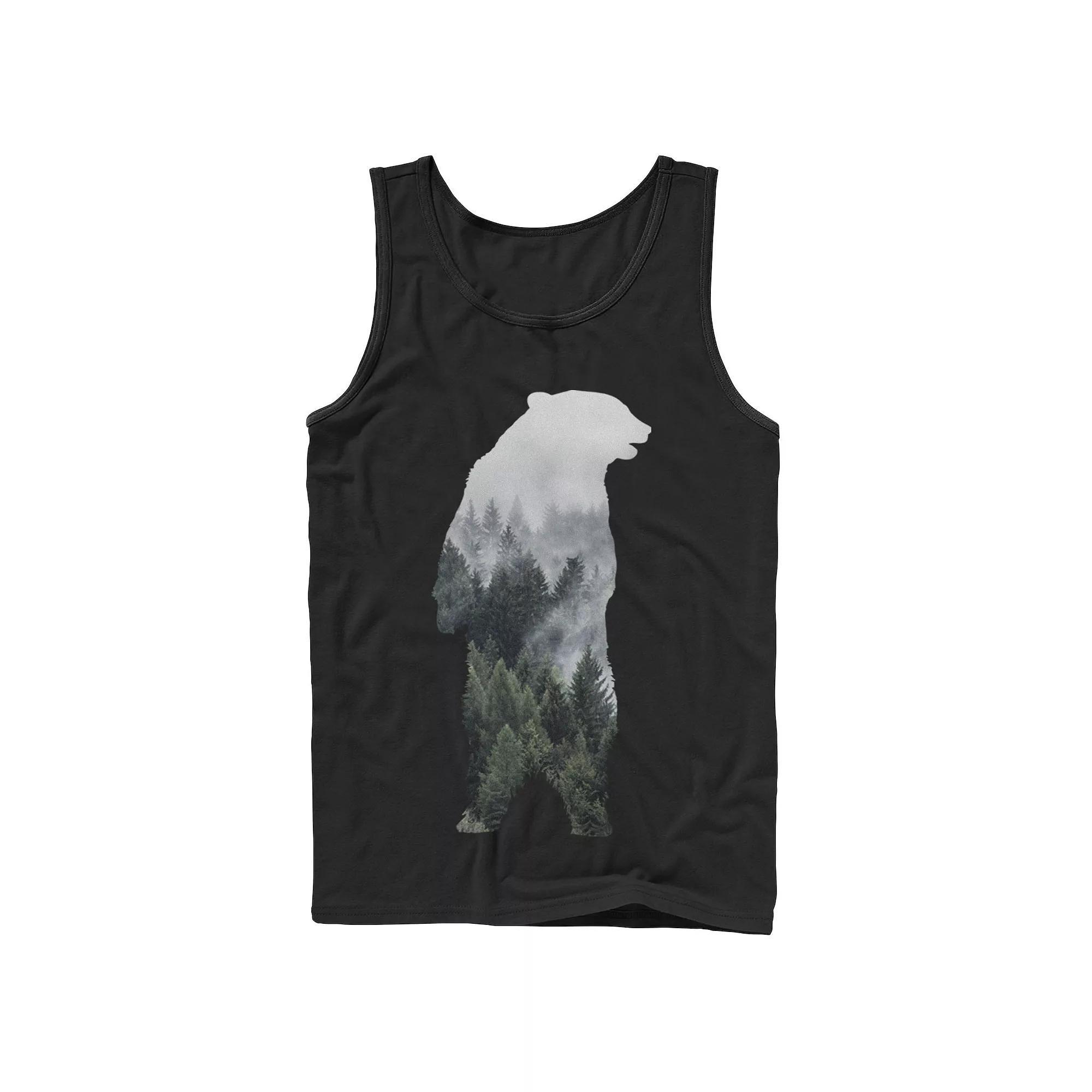Men's Bear Mountain Silhouette Tank Top, Size: XL, Black Product Image