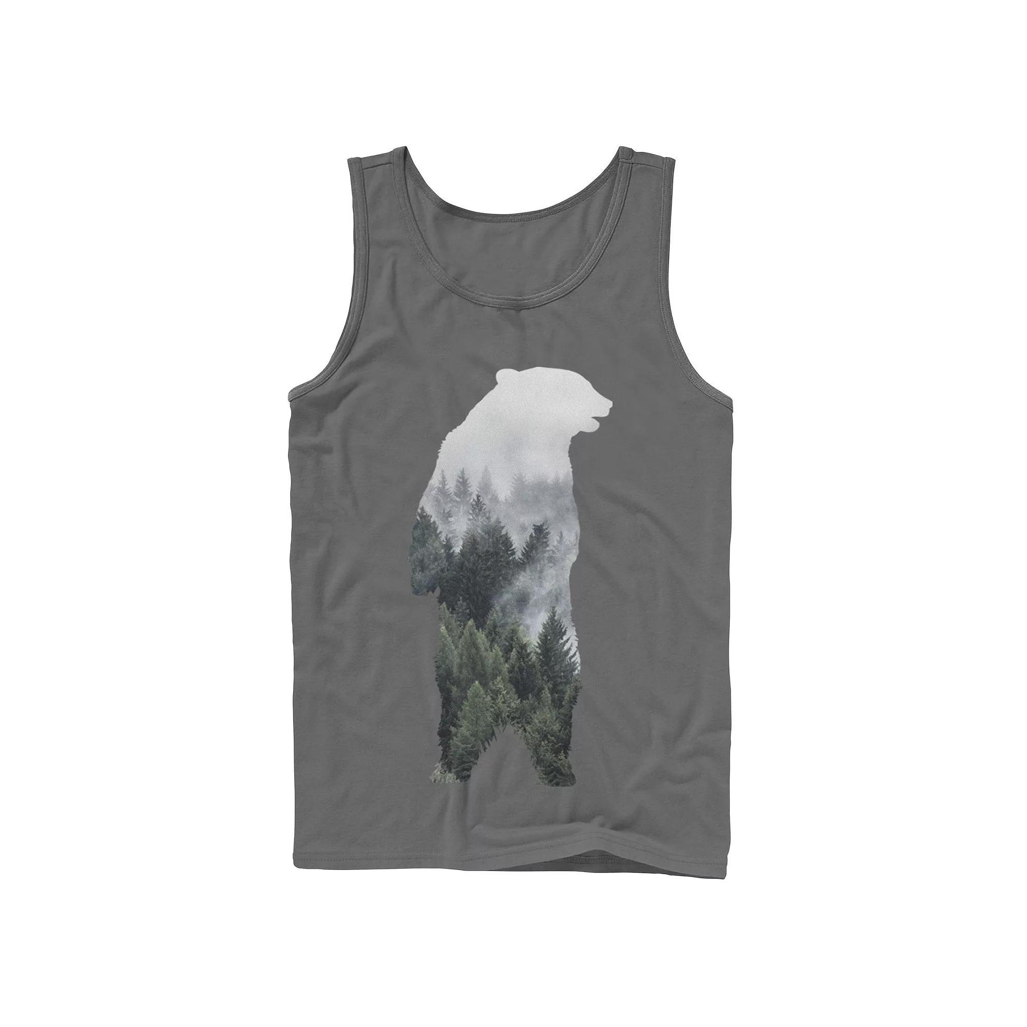 Men's Bear Mountain Silhouette Tank Top, Size: Small, Grey Product Image