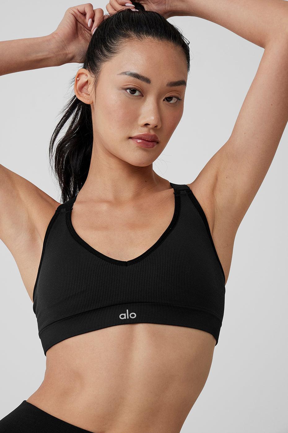 Alo Yoga | Seamless Ribbed Favorite Bra Product Image