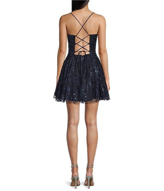 Dear Moon Ruched Mesh Ruffle Skirt Mini Dress Product Image