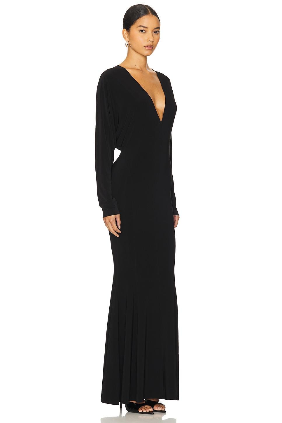 Dolman V Neck Fishtail Gown Norma Kamali Product Image