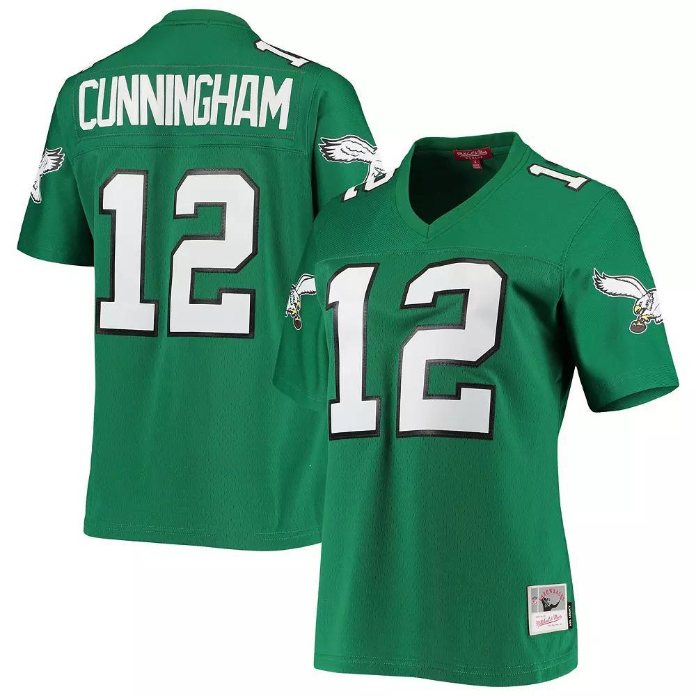 Women's Mitchell & Ness Randall Cunningham Kelly Green Philadelphia Eagles 1990 Legacy Replica Jersey, Size: 2XL Product Image