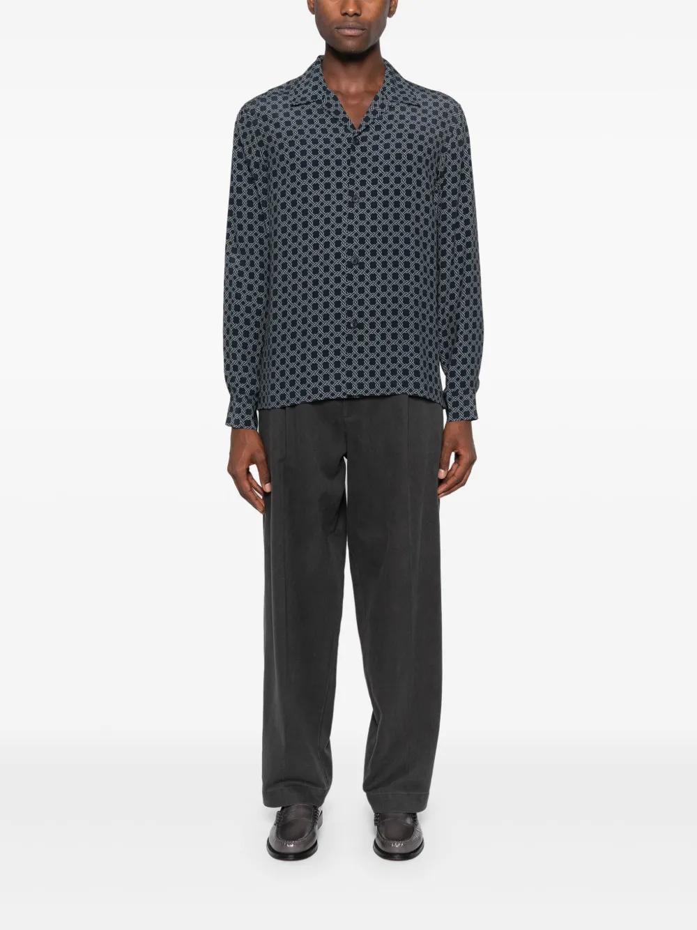 Fence-print shirt Product Image