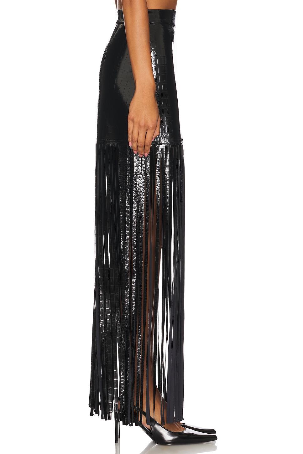 Libby Embossed Faux Leather Skirt OSIS STUDIO Product Image