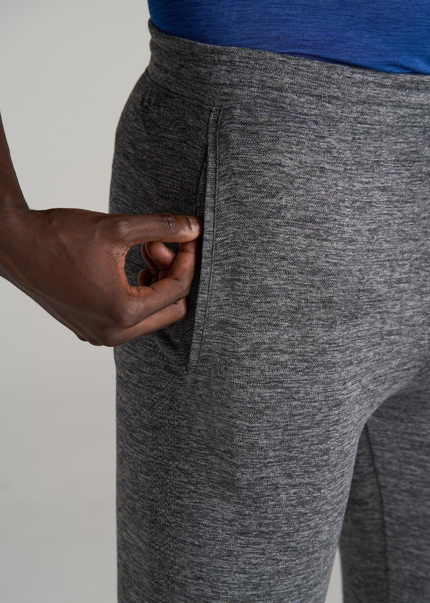A.T. Performance Engineered Joggers for Tall Men in Grey Mix Product Image