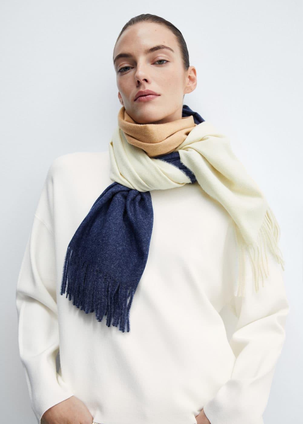 Mango Womens Perkins Neck Knitted Sweater Product Image