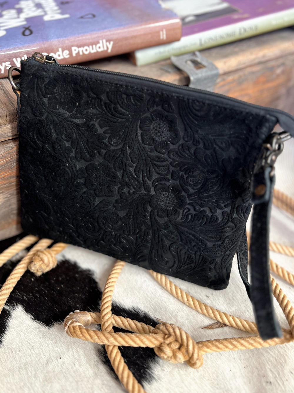 Darling Tooled Embossed Leather Crossbody Product Image