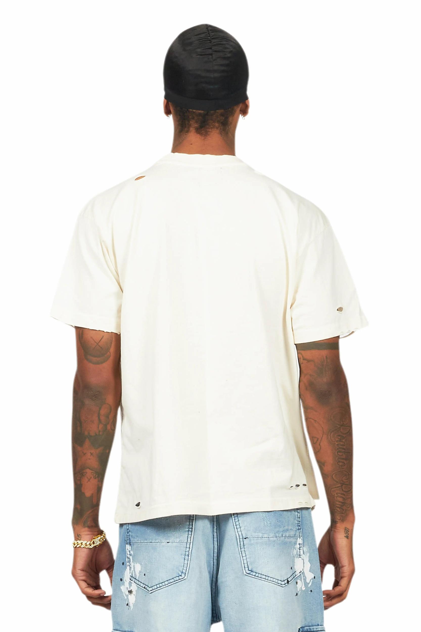 Bridgette Beige Oversized T-Shirt Female Product Image