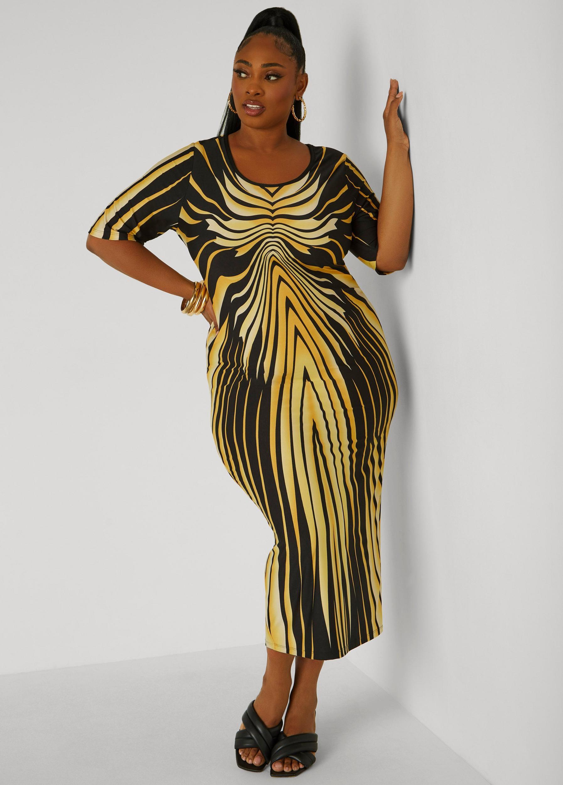 Printed Maxi T Shirt Dress Product Image
