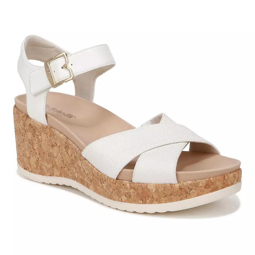 Dr. Scholl's Citrine Sun Women's Wedge Sandals, Size: 10, Off White Product Image