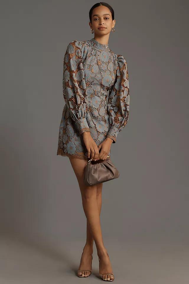 Elliatt Jasmine Long-Sleeve Mock-Neck Mini Dress Product Image