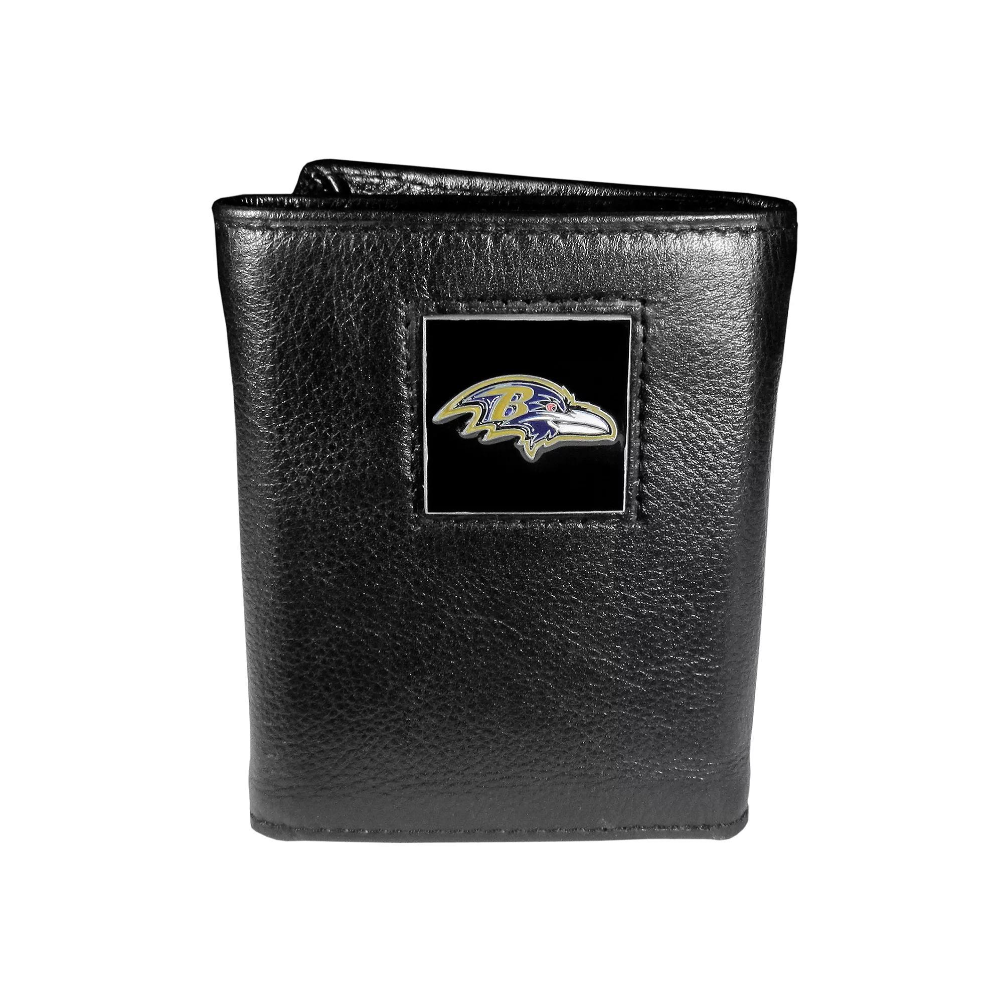 Men's Baltimore Ravens Trifold Wallet, Black Product Image