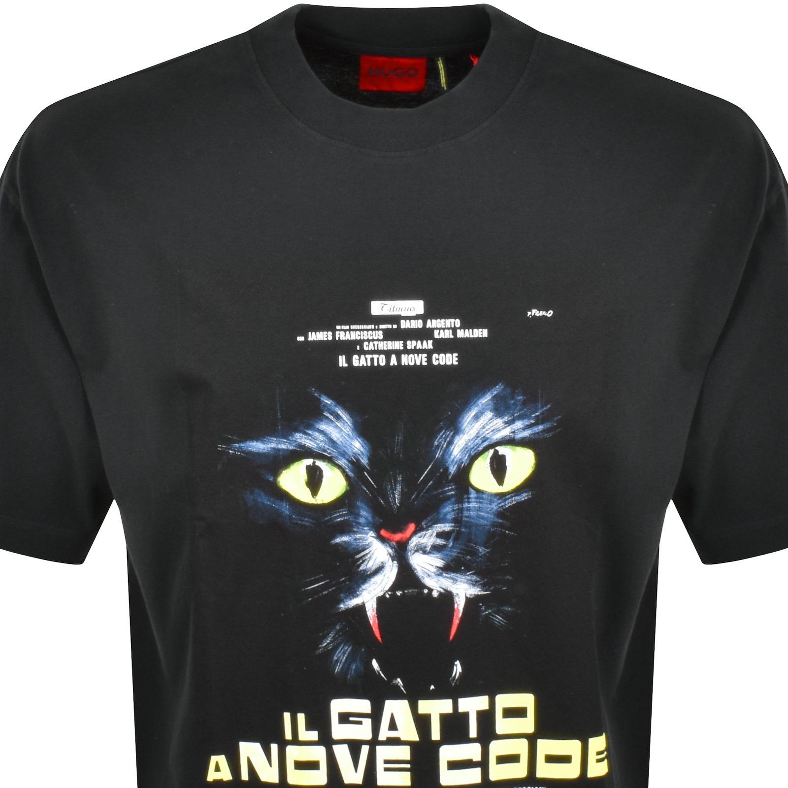 HUGO BOSS Cotton-jersey T-shirt With 70s Film Artwork In Black Product Image