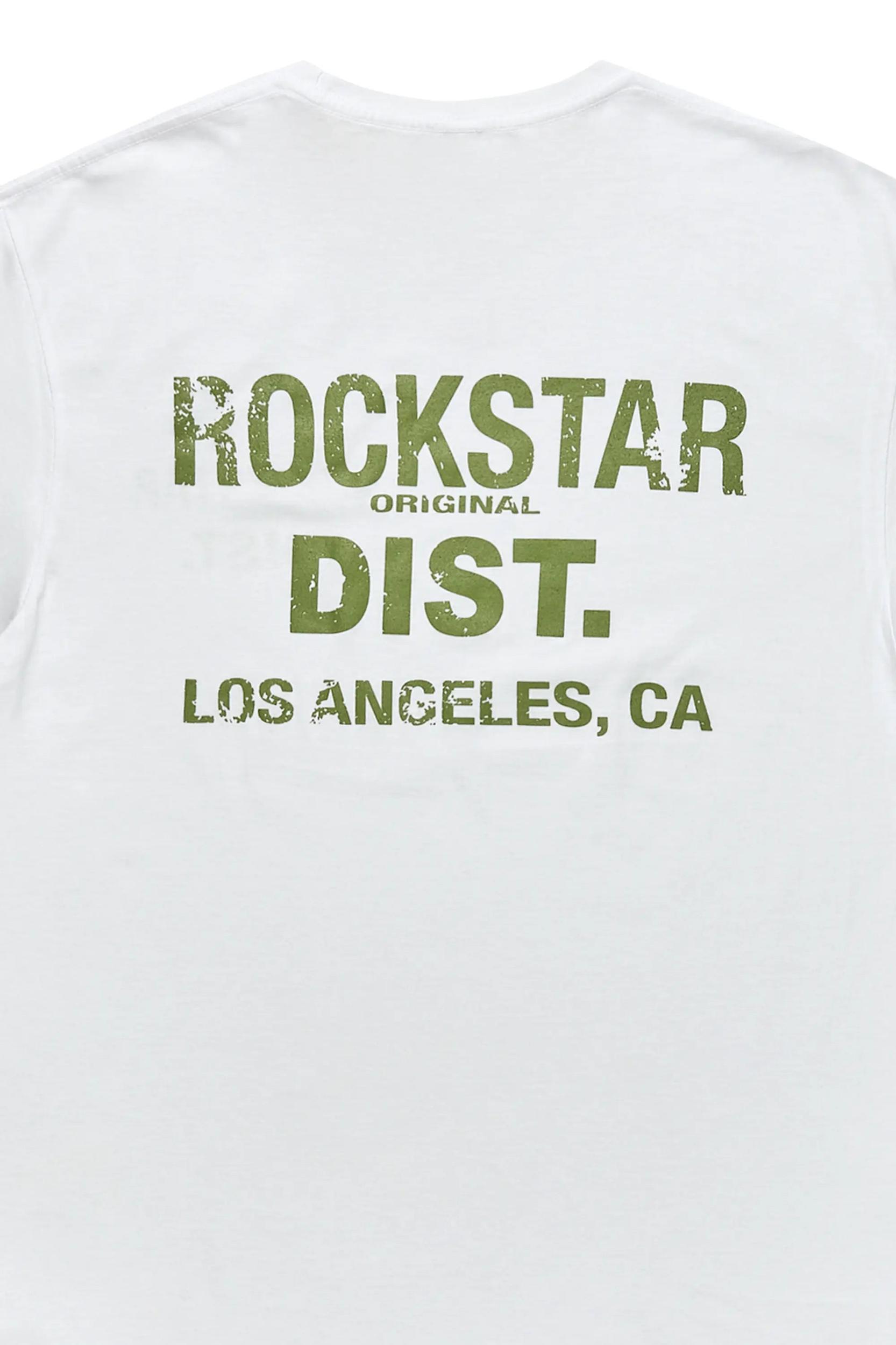 Lake White/Green Graphic T-Shirt Male Product Image