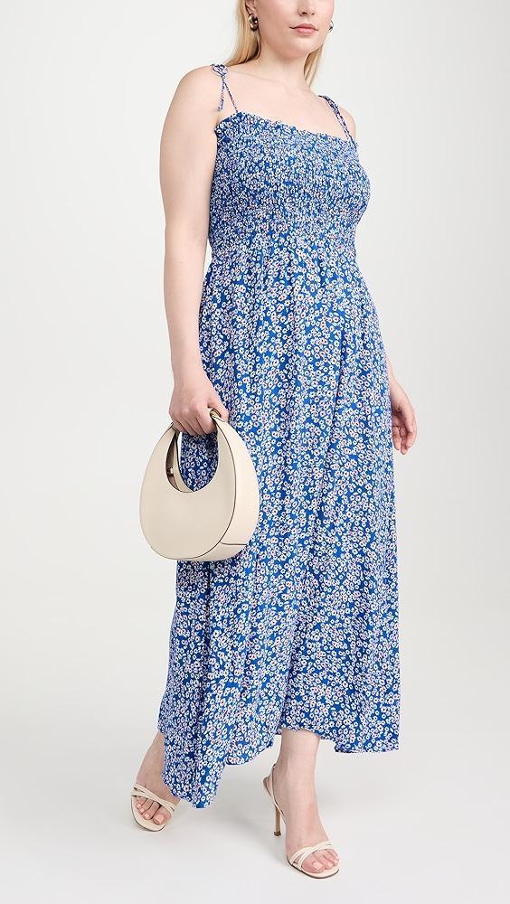 Madewell Smocked Tie Strap Midi Dress | Shopbop Product Image
