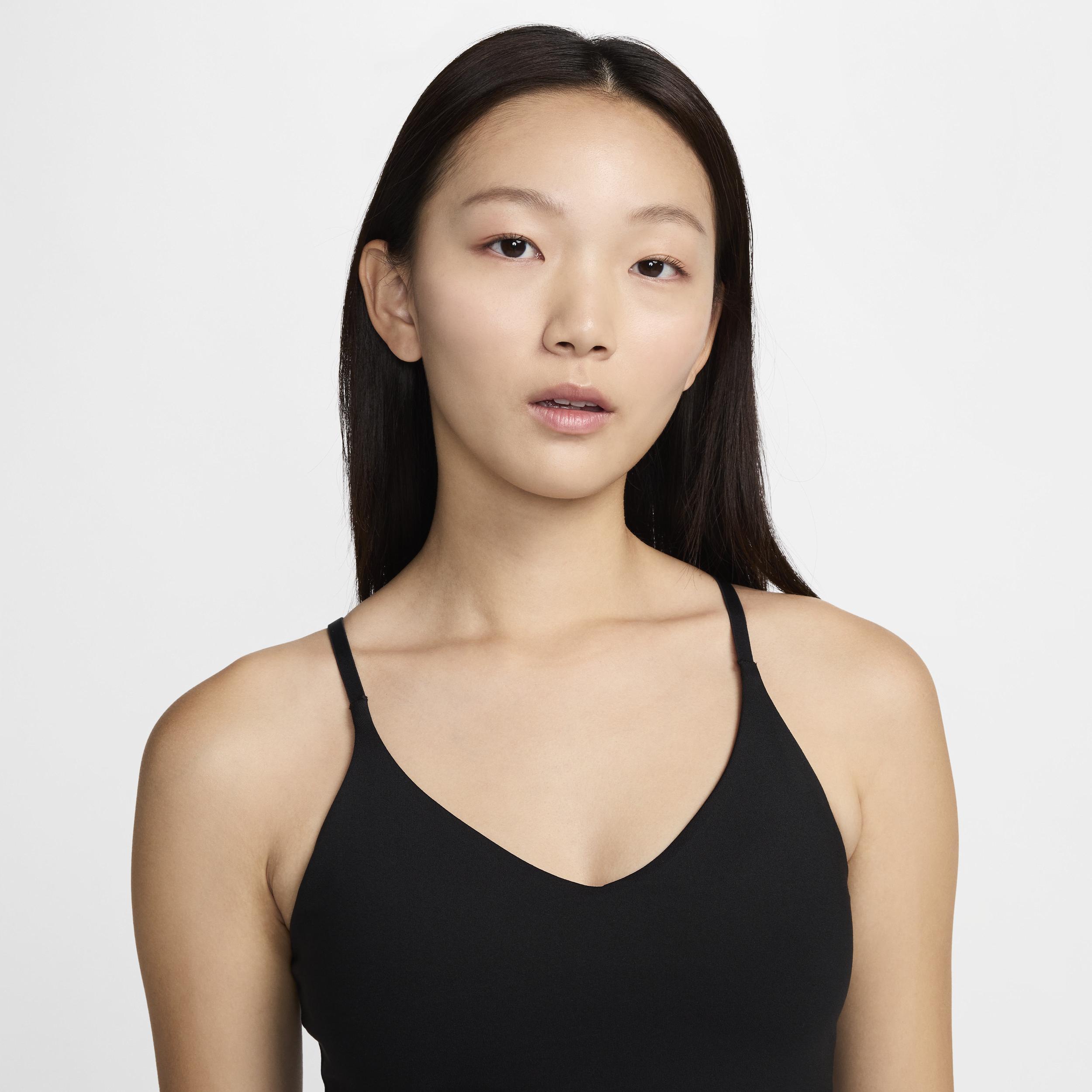 Women's Nike Indy Light Support Padded Sports Bra Tank Top, Size: Large, Black Product Image