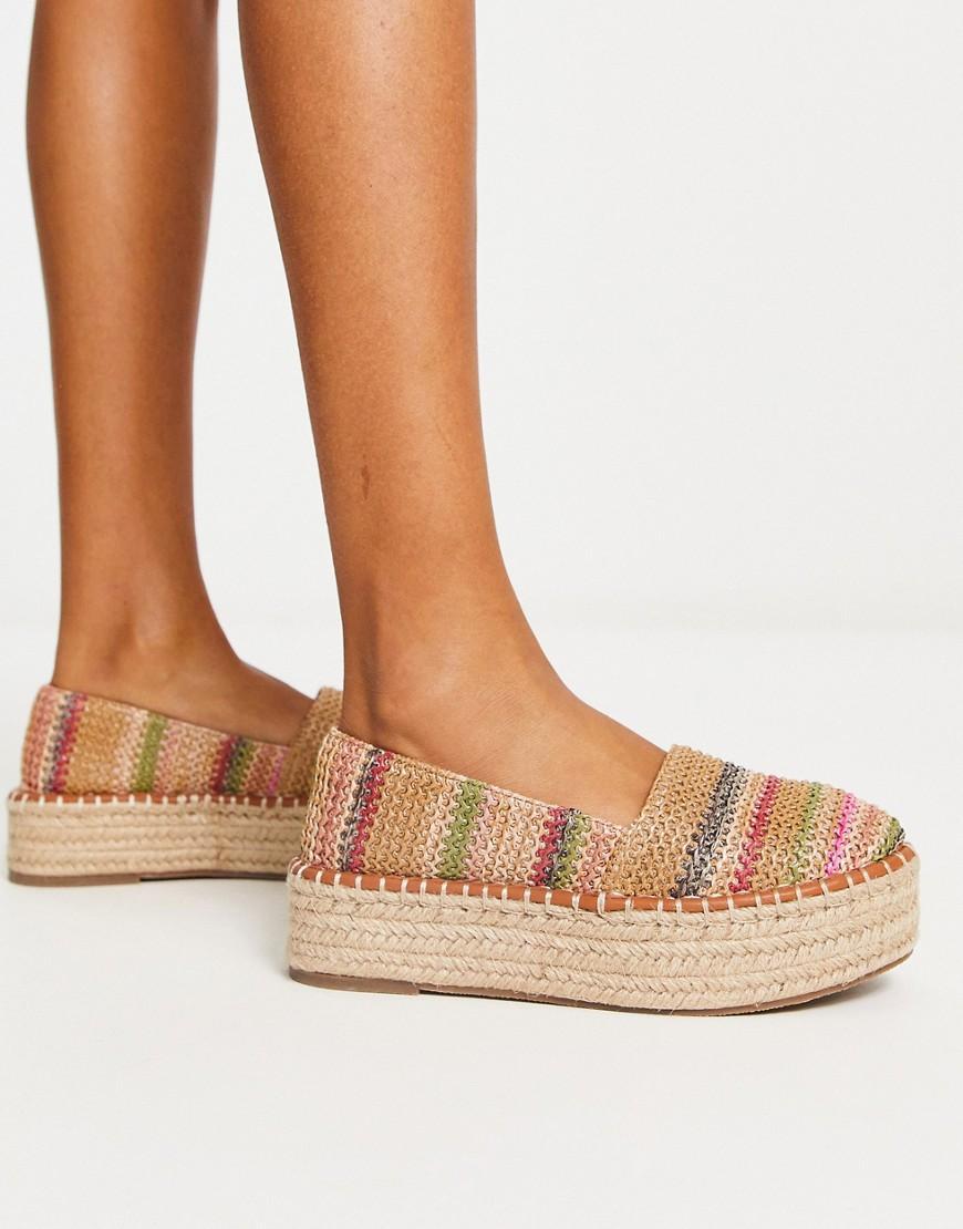 ASOS DESIGN Journal flatform espadrilles Product Image