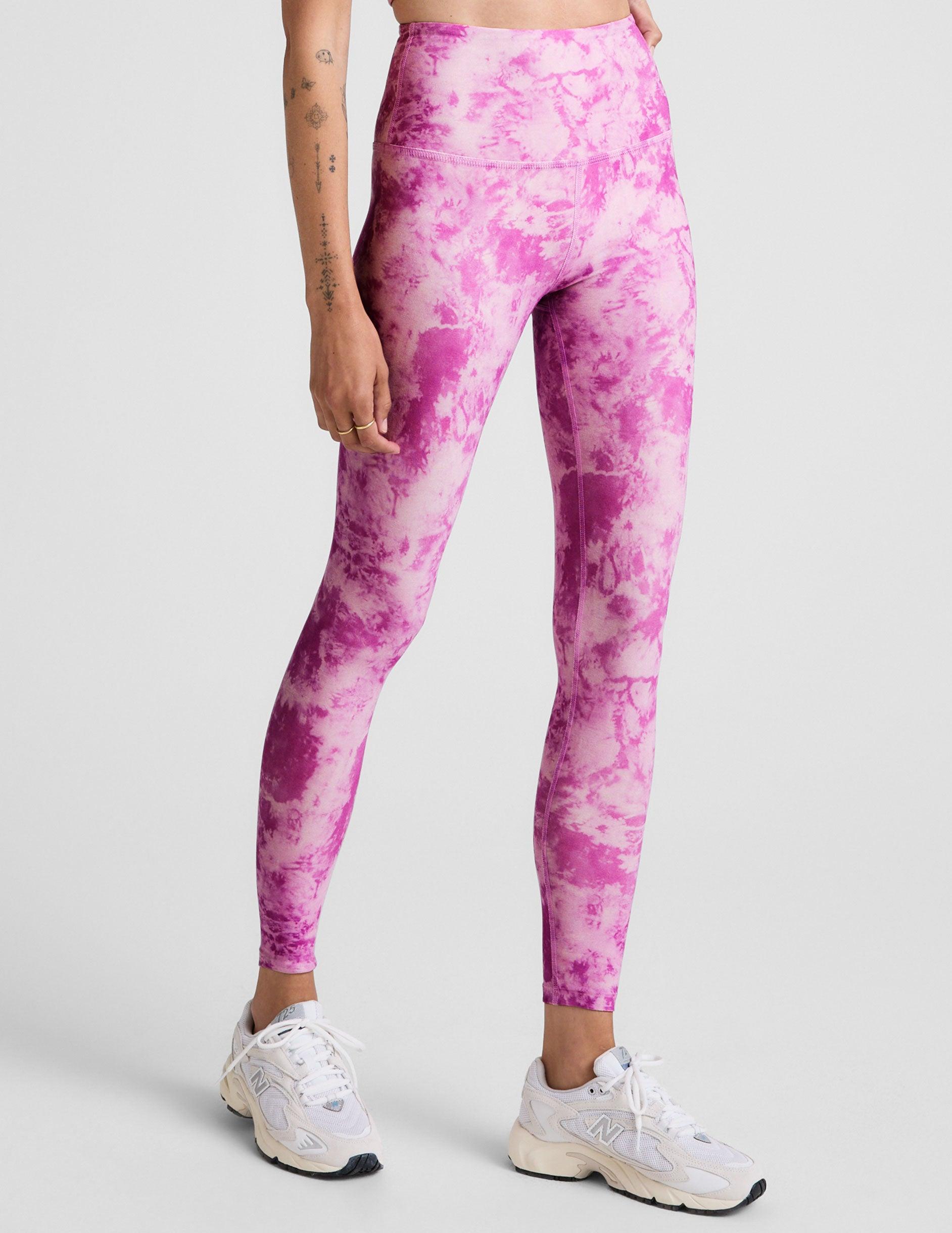 Sunset Violet Icedye SoftMark High Waisted Midi Legging Product Image
