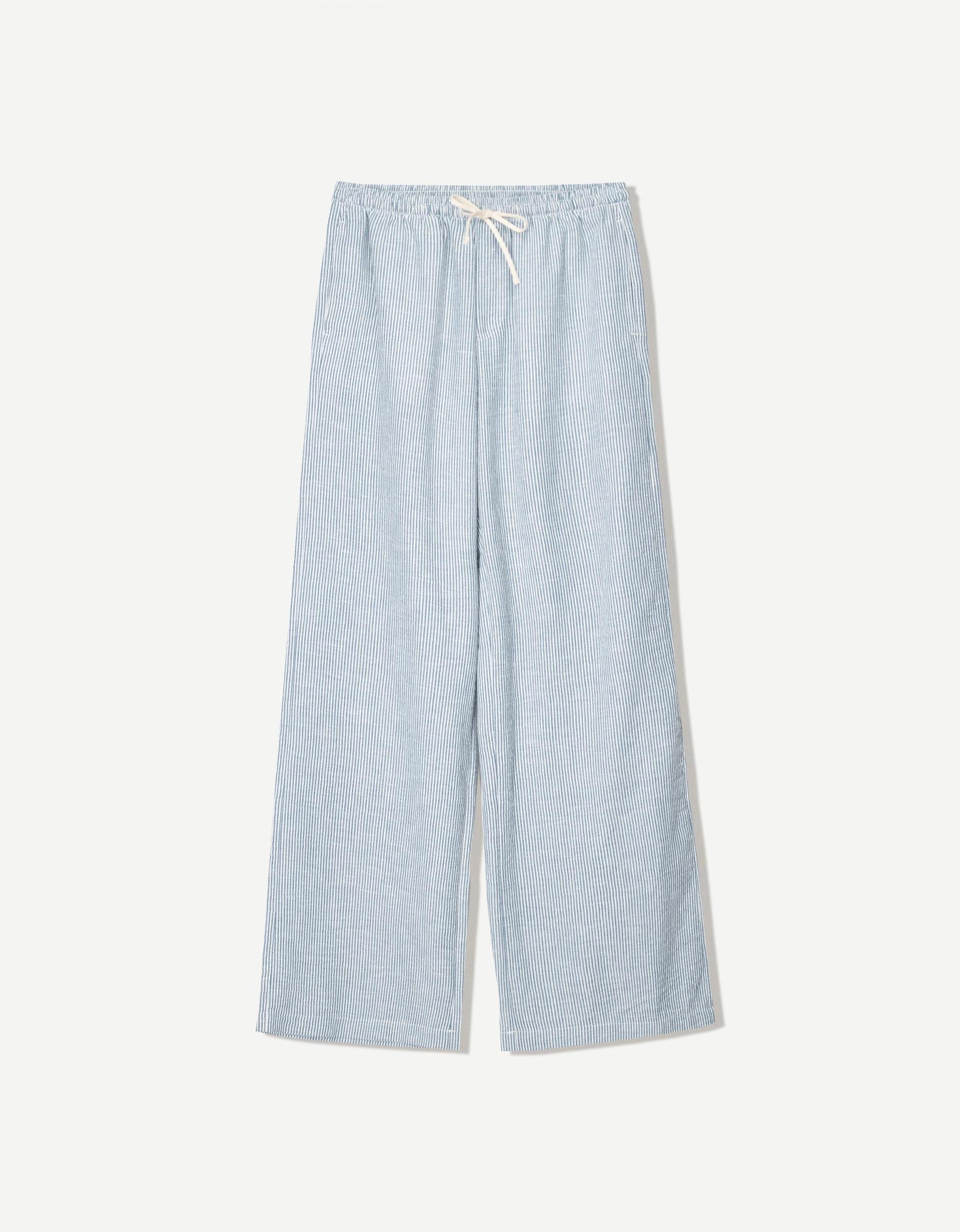 Striped rustic pants Product Image