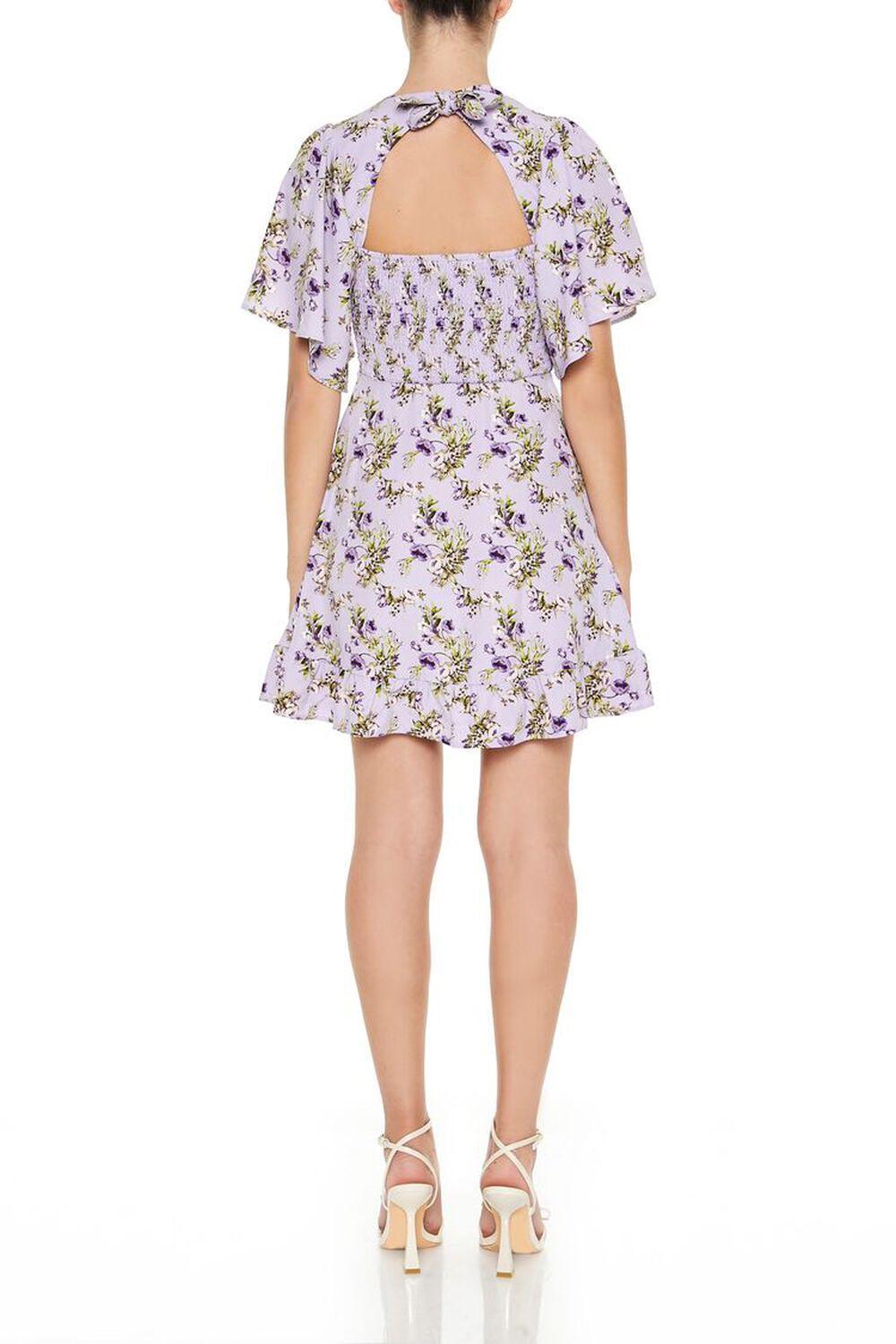 Floral Print Cutout Mini Dress | Forever 21 Product Image