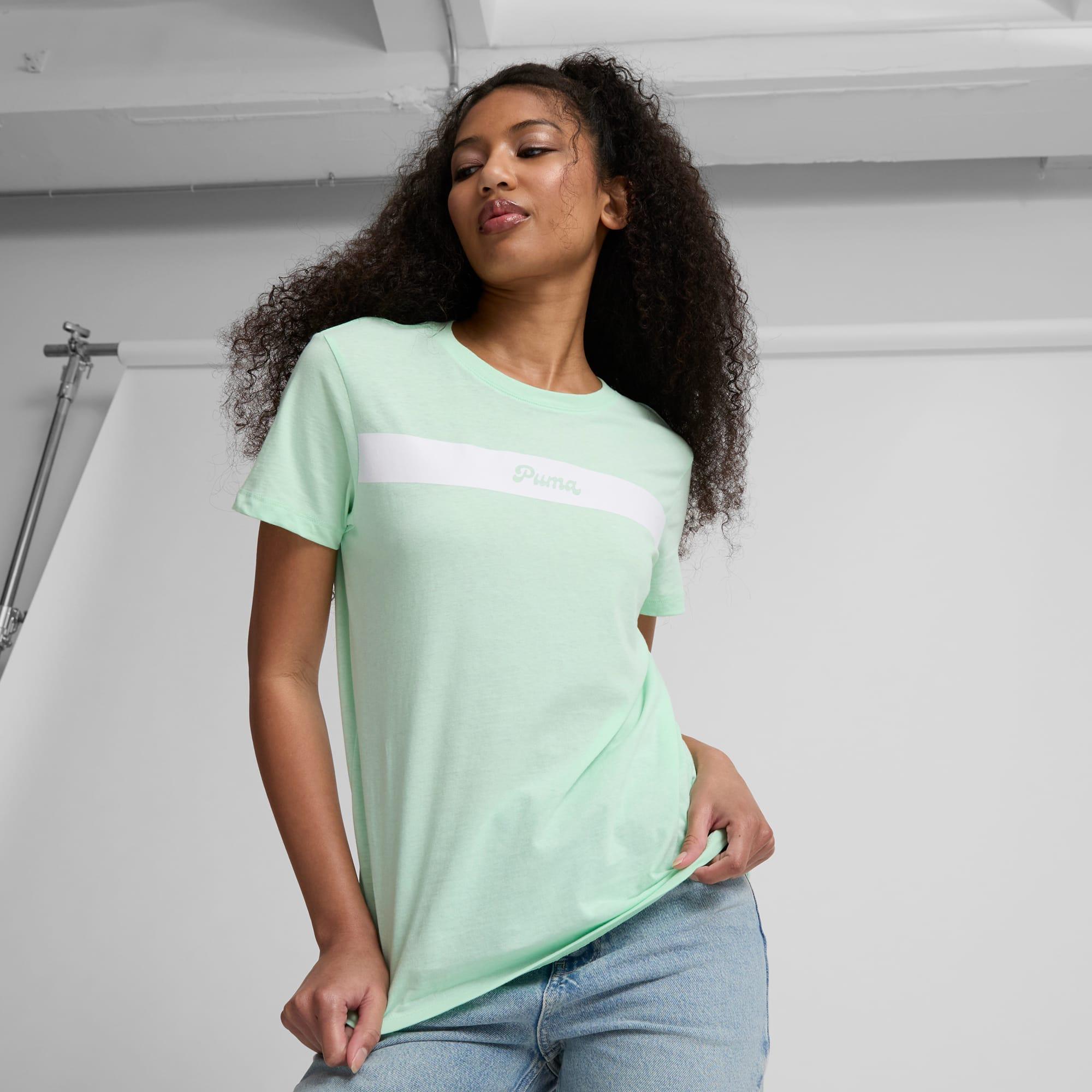 PUMA Upfront Line Logo Womens T-Shirt Product Image