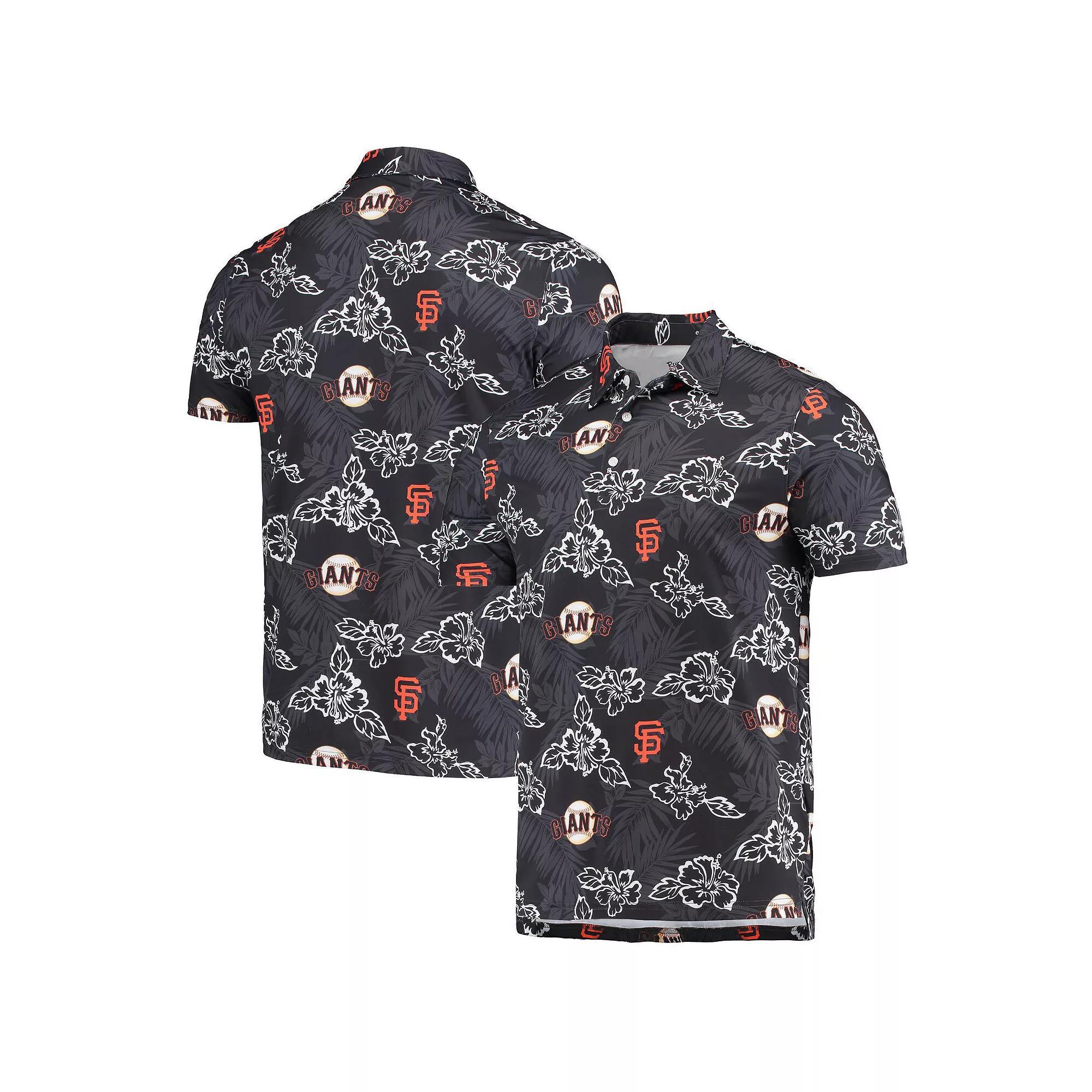 Men's Reyn Spooner Black San Francisco Giants Performance Polo, Size: XL Product Image