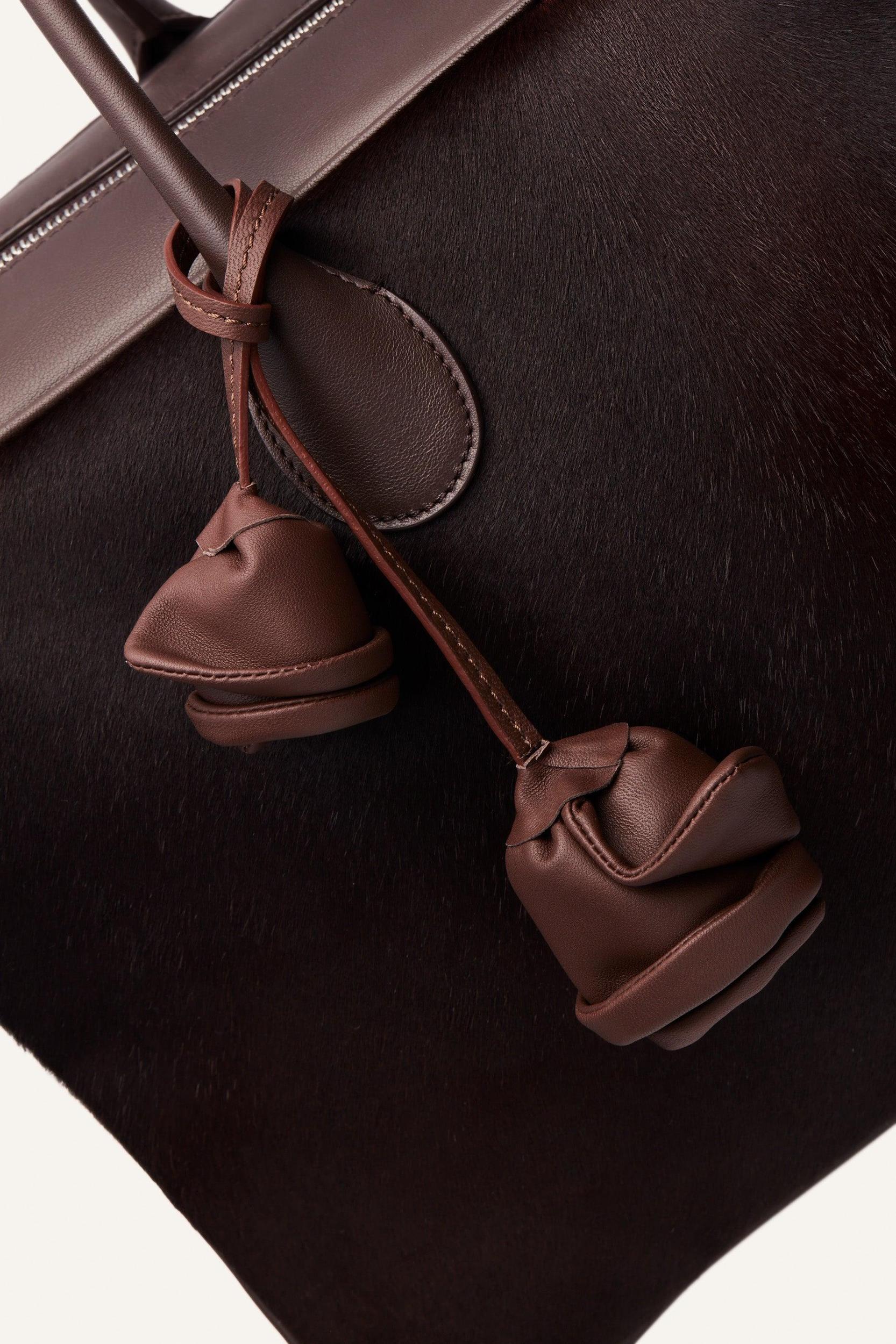 Large Brigitte bag in brown leather Product Image