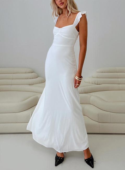Landon Maxi Dress White Product Image