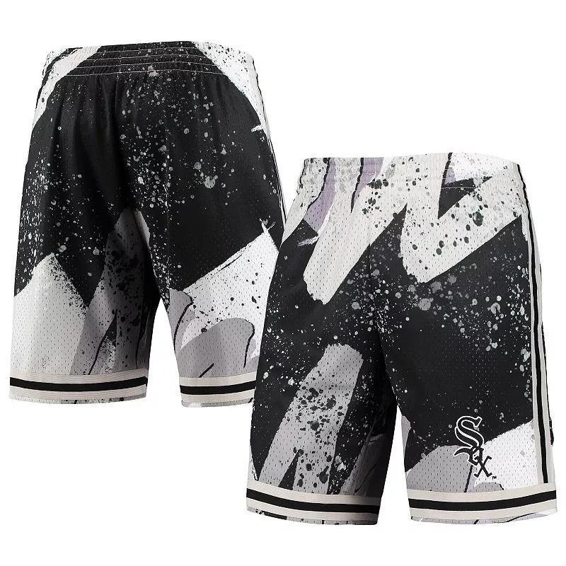 Men's Mitchell & Ness Black Chicago White Sox Hyper Hoops Shorts, Size: Large Product Image
