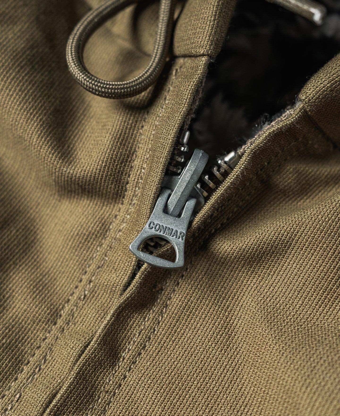 Leopard Print Reversible Deck Jacket - Khaki Product Image