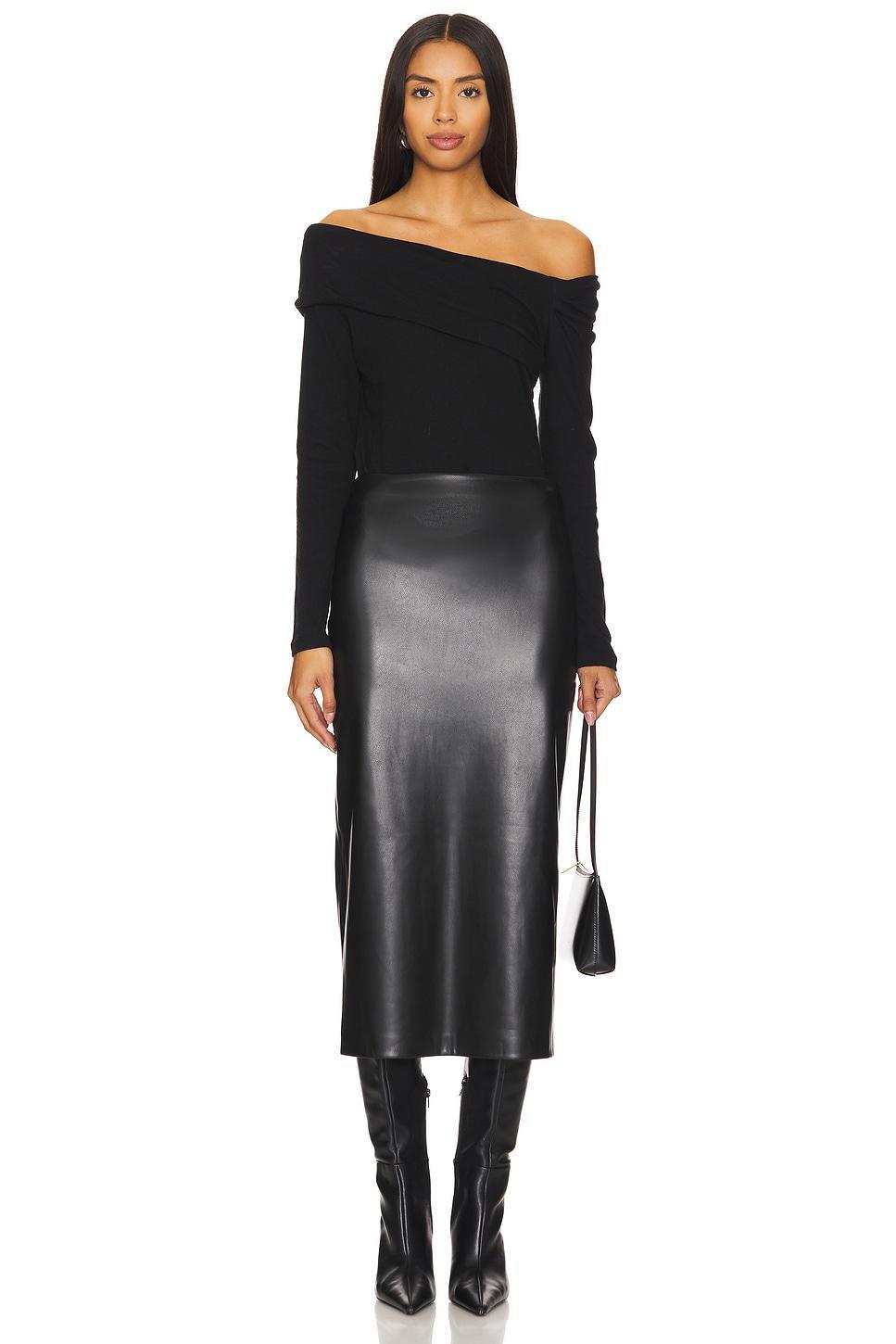 Cashmere One Shoulder Drape Top Enza Costa Product Image