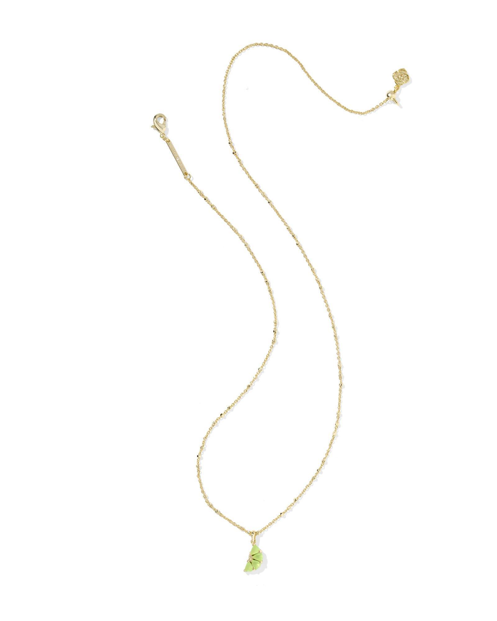 Lime Gold Stud Earrings Product Image