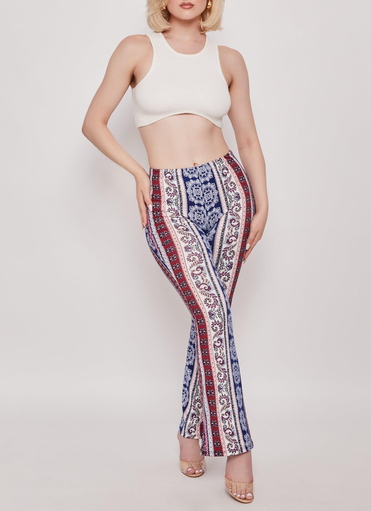 Womens Border Boho Print Pants Product Image