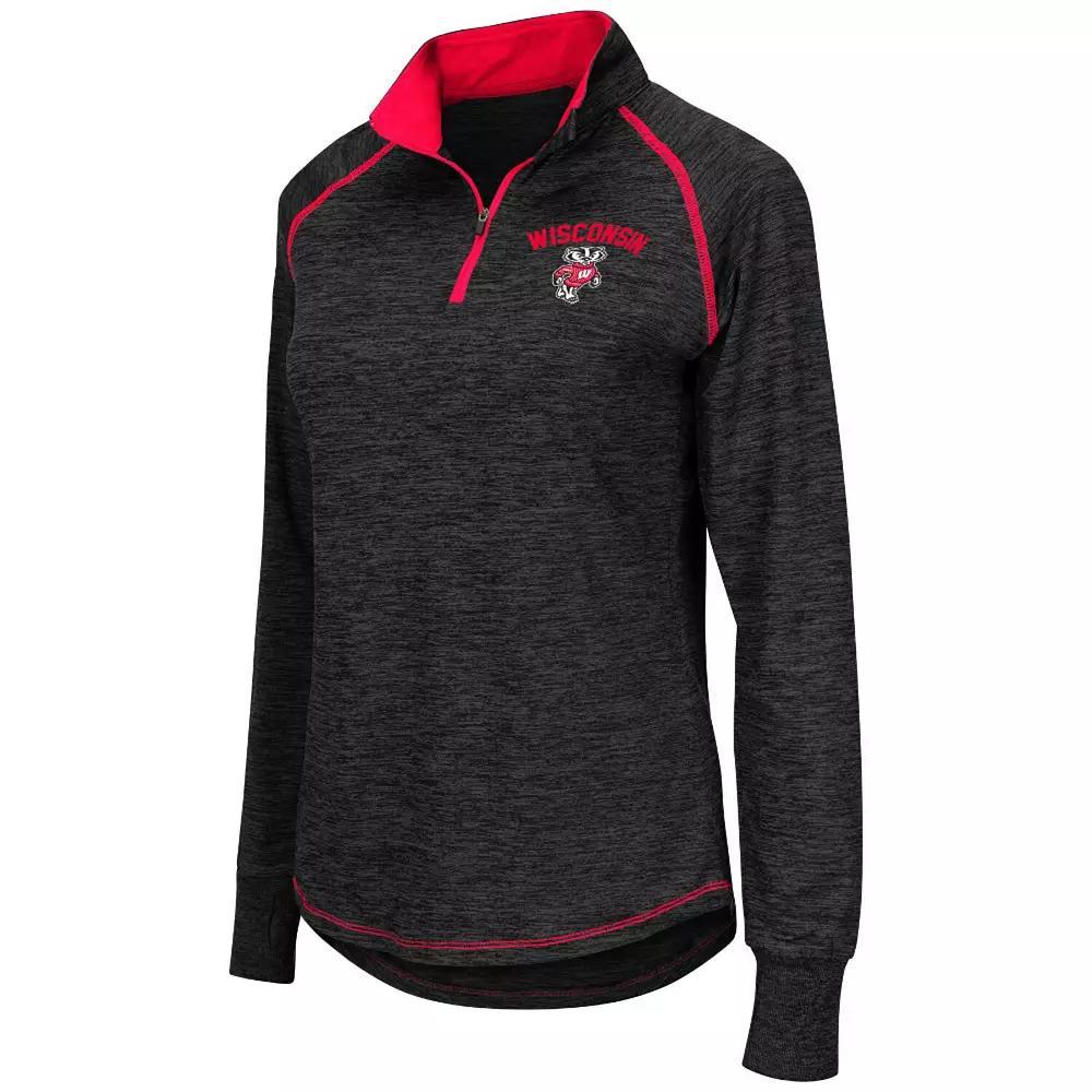 Women's Colosseum Black Oklahoma Sooners Bikram 1/4 Zip Long Sleeve Jacket, Size: Small Product Image